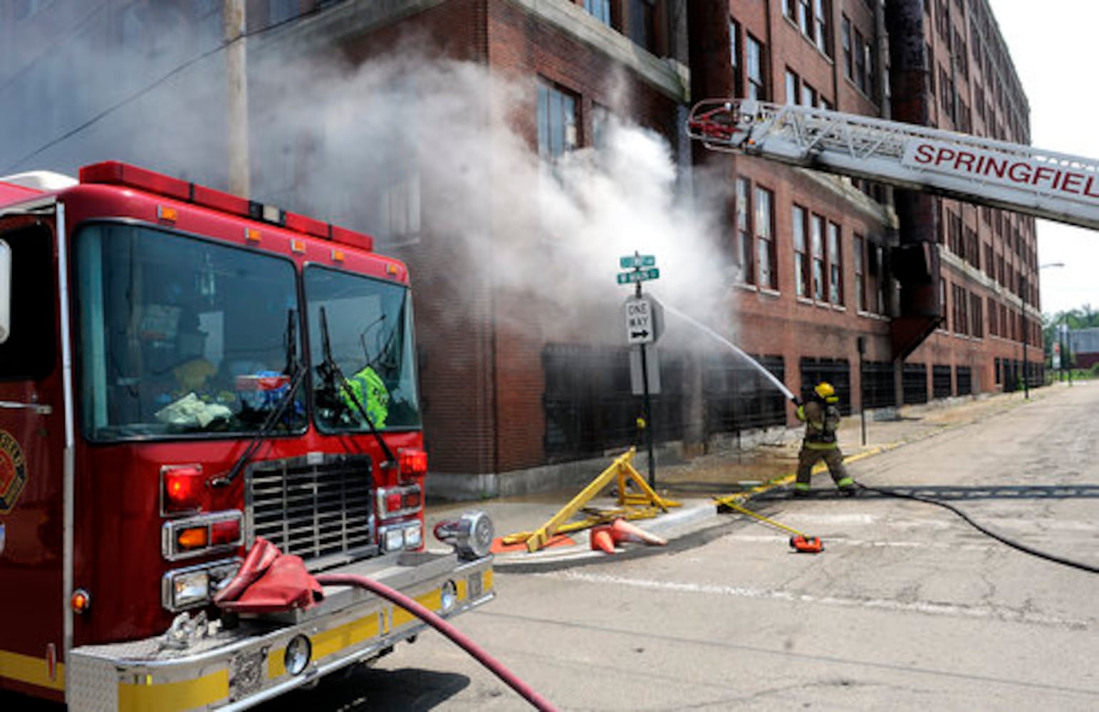 Fire at the Crowell-Collier Building