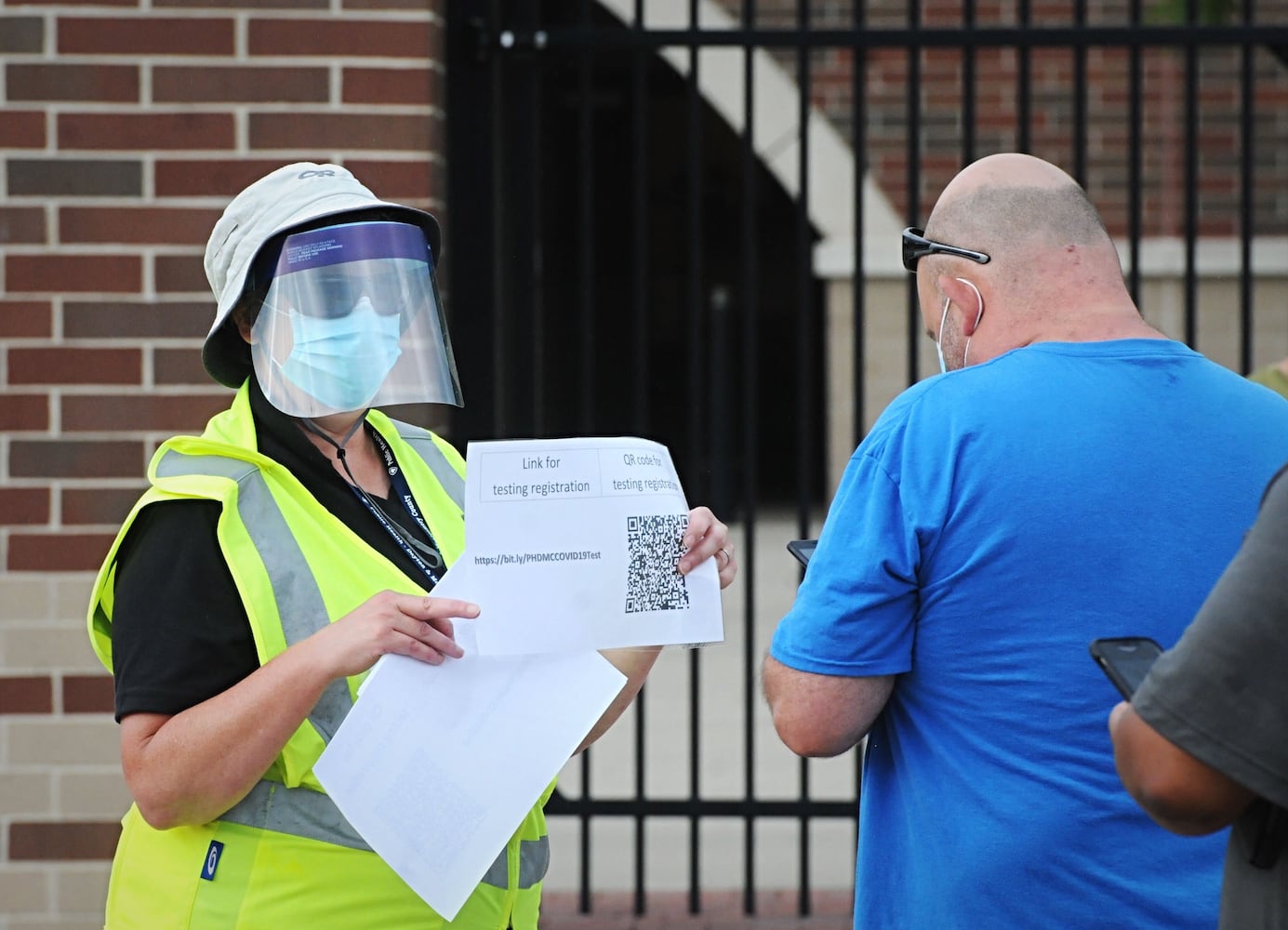 PHOTOS: Lines form early at Huber Heights coronavirus testing site