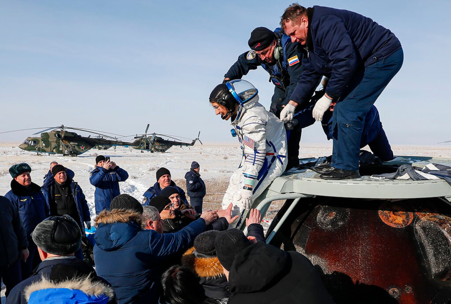 Photos: NASA astronaut Christina Koch returns to Earth