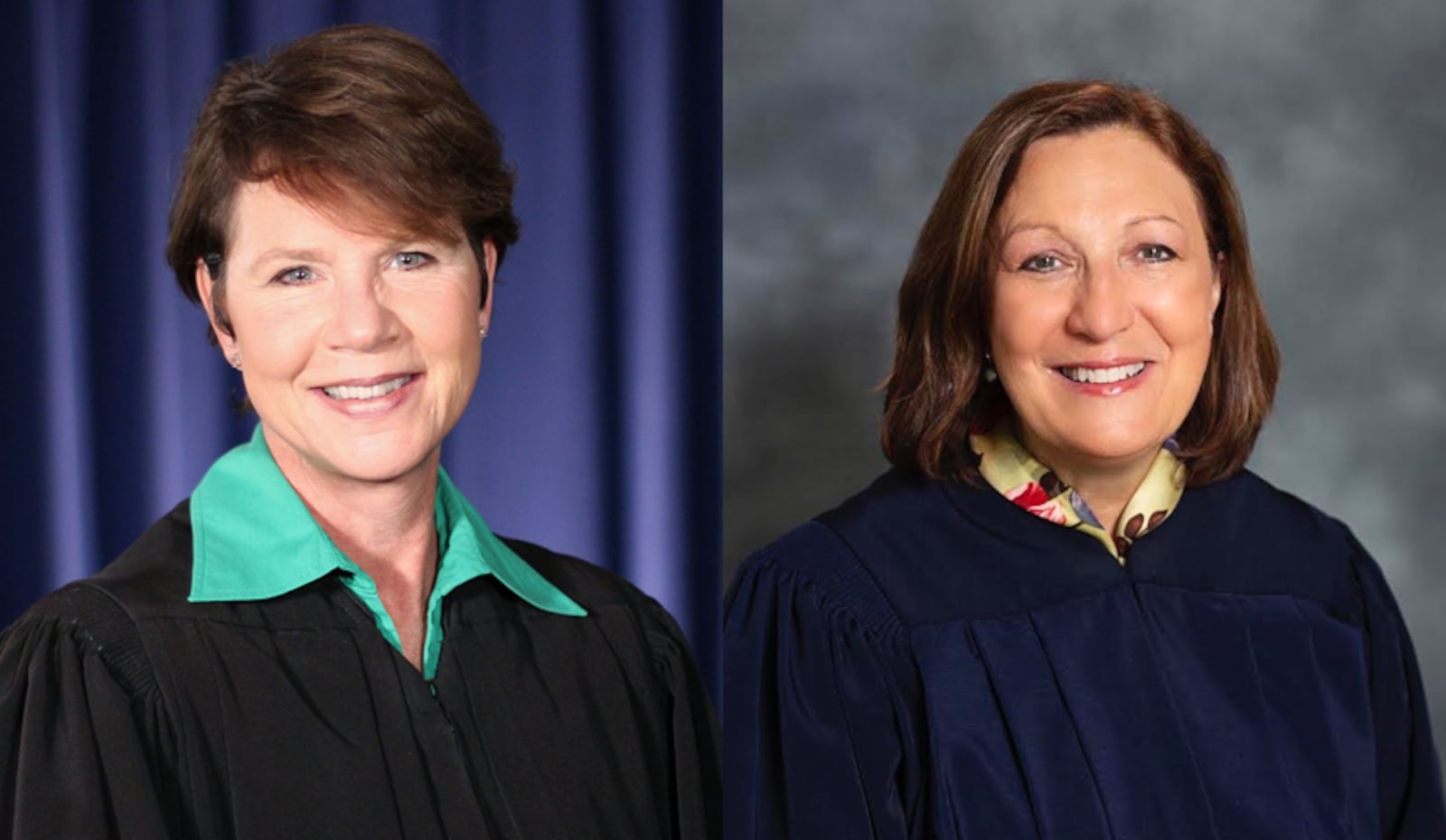 The candidates for chief justice of Ohio's state Supreme Court in 2022 are Sharon Kennedy (left) and Jennifer Brunner (right).