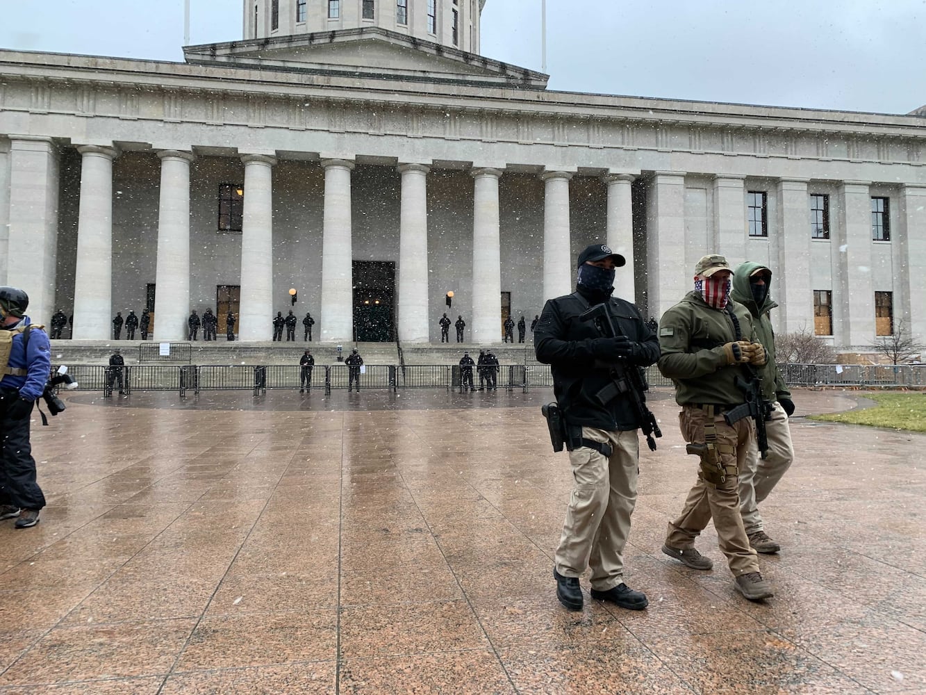 PHOTOS: Protestors gather outside the Ohio statehouse