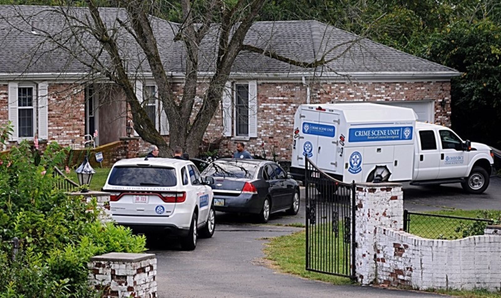 The remains of a missing Middletown woman, Michelle Burgan, were found in September 2018, under a tent in a wooded area behind this home on Hemple Road in Moraine. MARSHALL GORBY / STAFF FILE