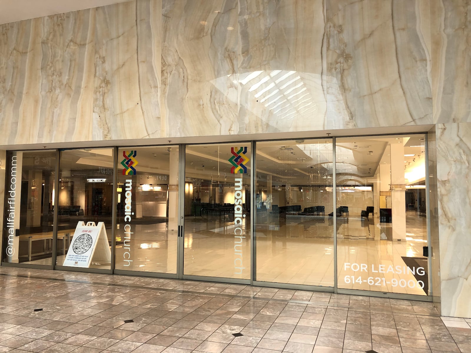 Mosaic Church will open in the former Elder Beerman space at The Mall at Fairfield Commons. STAFF/BONNIE MEIBERS