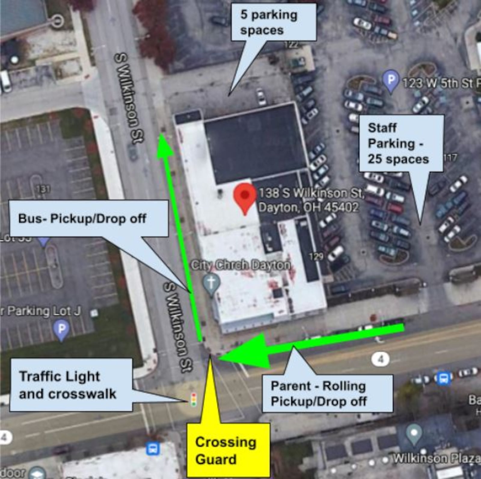 Proposed plans for the temporary location of the Greater Dayton School. CONTRIBUTED