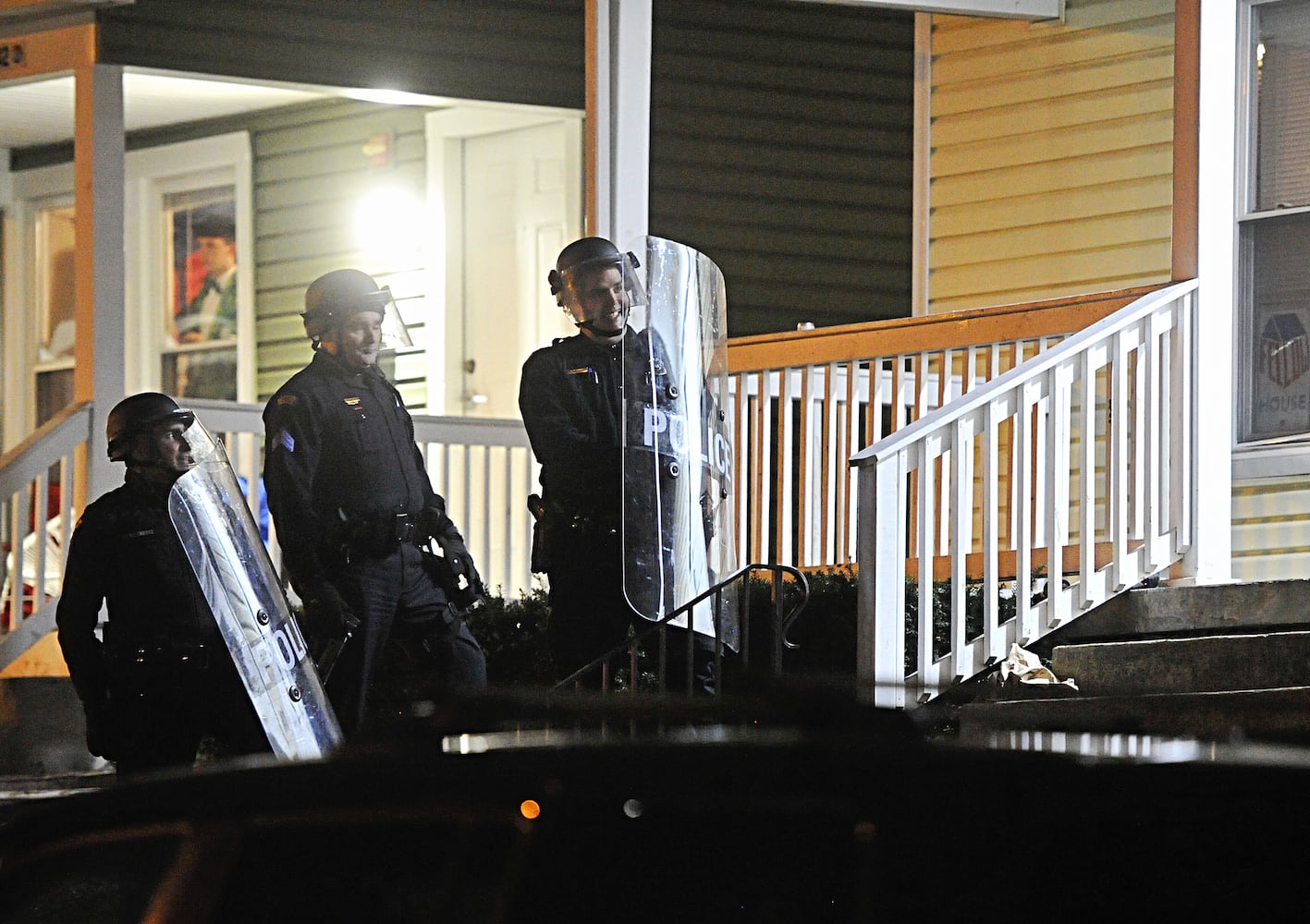 PHOTOS: Police in riot gear on UD campus