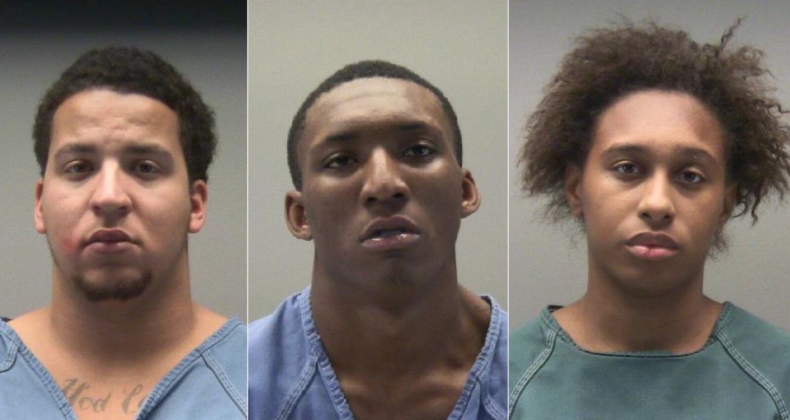 From left to right, Deonte Howard, Darrius Pattson, and Shaylynn Ramsey | Montgomery County Jail