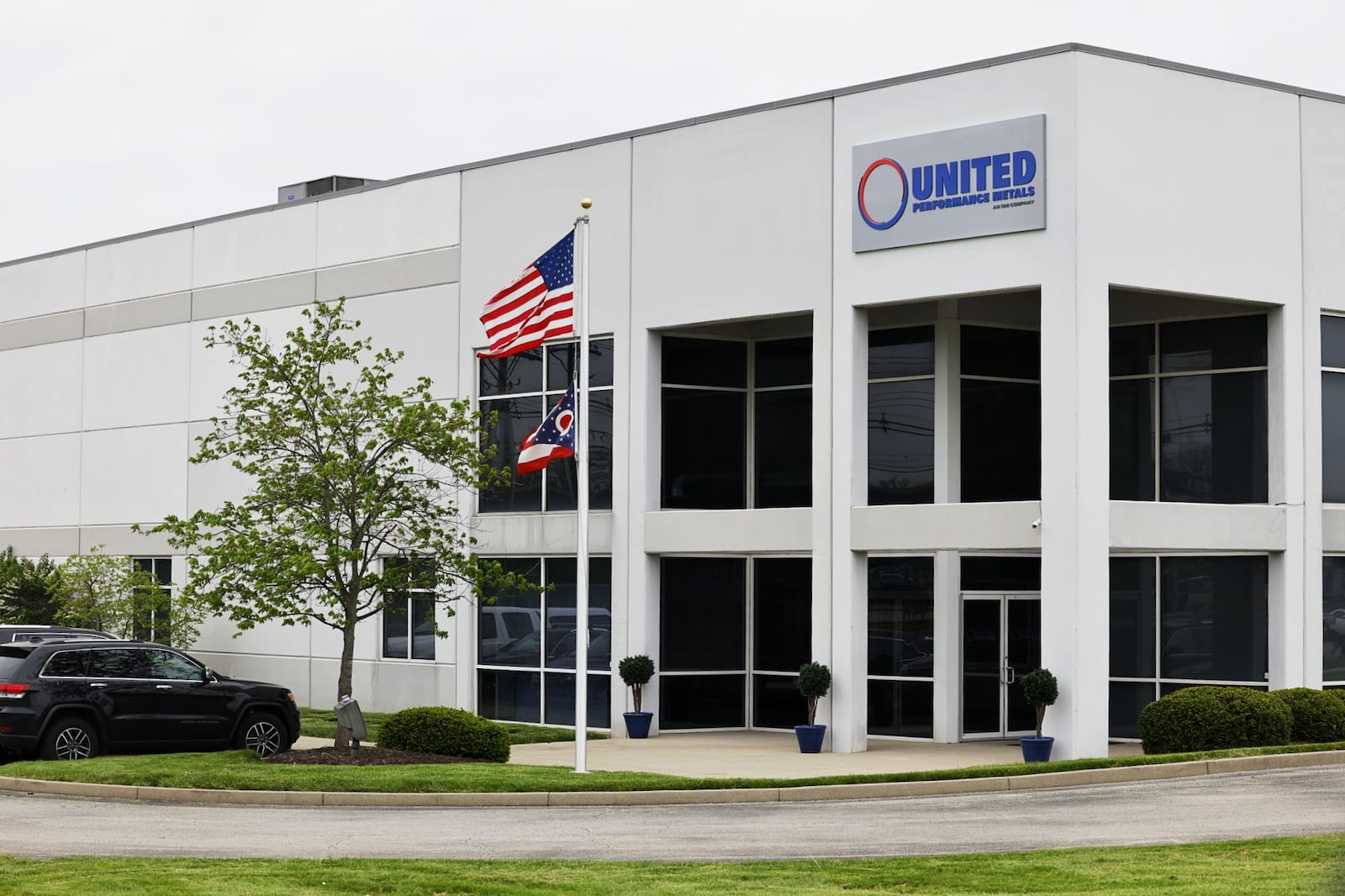 United Performance Metals on Symmes Road in Hamilton will host President Joe Biden on Friday, May 6, 2022, who will discuss manufacturing in the United States. His administration announced on May 2 releasing $3.16 billion in funding from the bipartisan infrastructure bill to increase production in batteries and components, bolster domestic supply chains, create good-paying jobs, and help lower costs for families. NICK GRAHAM/STAFF