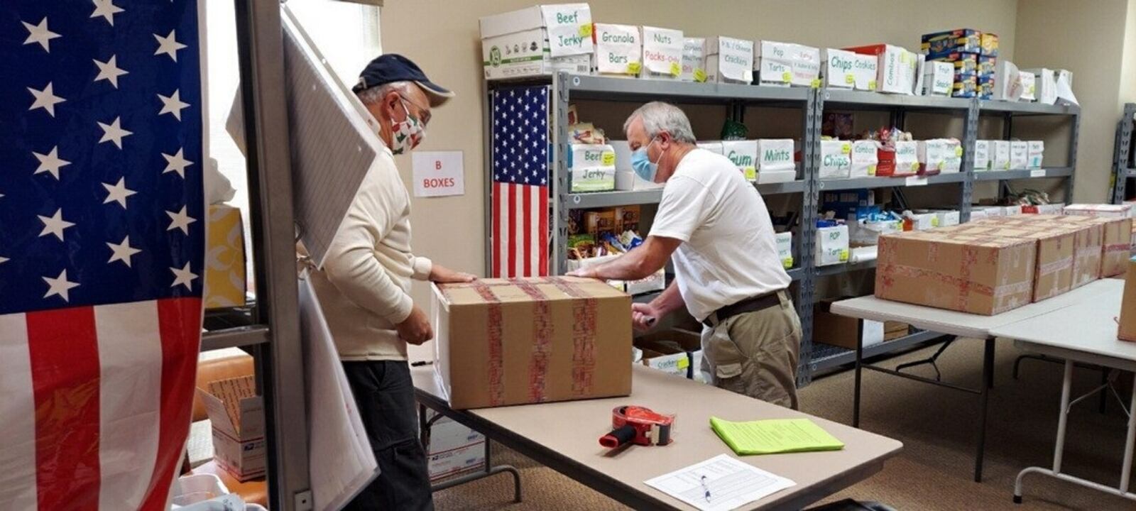 The Blue Star Mothers organization sends goodies to troops all over the world throughout the year. CONTRIBUTED