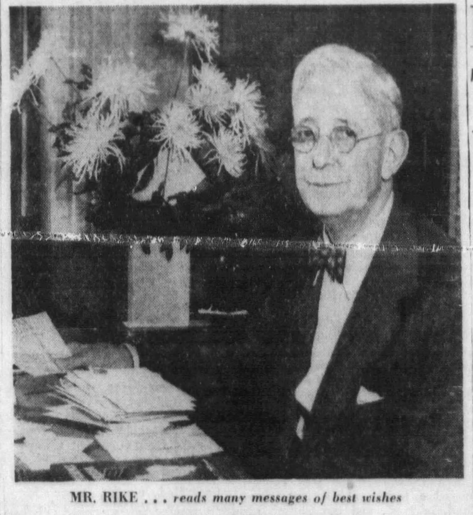 Oct. 20, 1946: Frederick H. Rike observes 79th birthday. DAYTON DAILY NEWS ARCHIVES