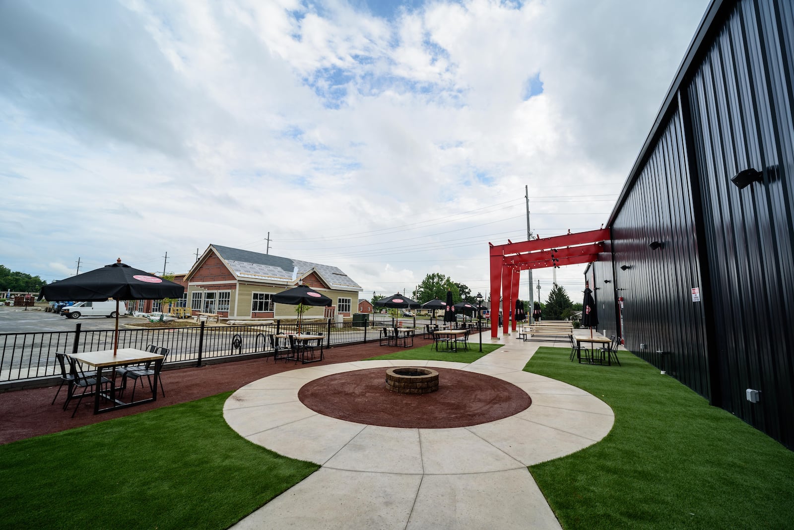 Here's a look at the soft opening of the Warped Wing Barrel Room & Smokery in Springboro on Friday, August 28, 2020. Located on the corner 73 and 741 in the new mixed-use Wright Station development by Synergy & Mills Development, this is Warped Wing Brewing Company's second location. TOM GILLIAM/CONTRIBUTING PHOTOGRAPHER