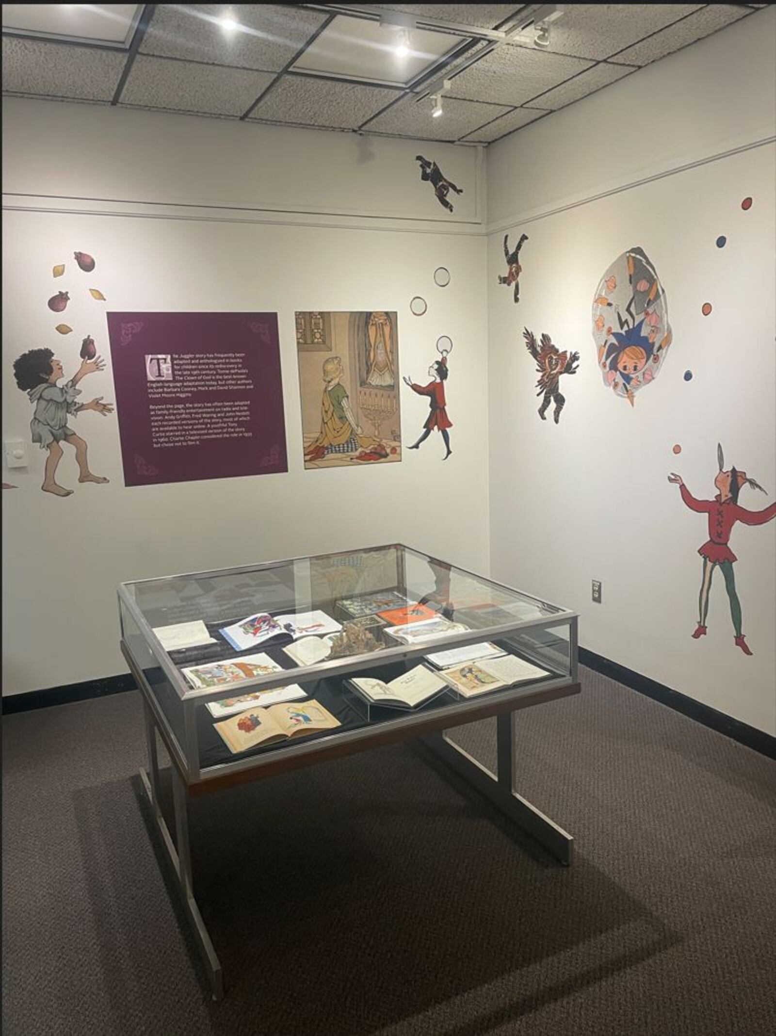 A selection of rare books, children's books, and musical renditions are included in the “Juggling for Mary” exhibit at the University of Dayton’s Marian Library. Contributed