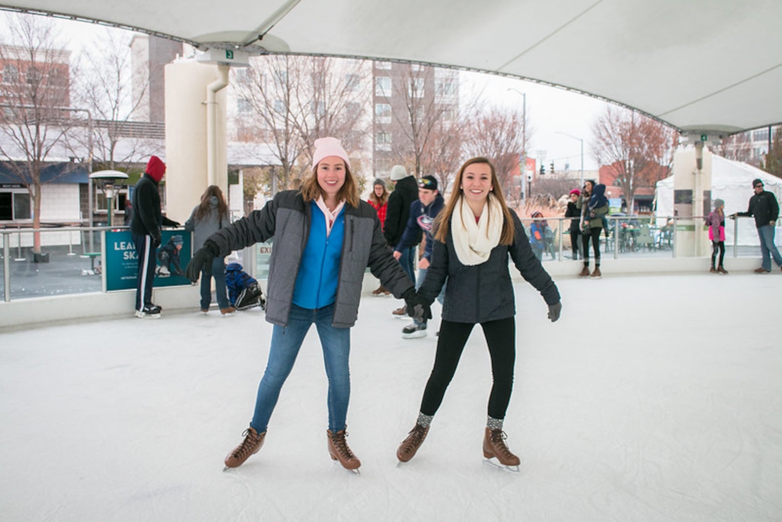 Close to 16,000 skaters a year take to the ice at the MetroParks Ice Rink at RiverScape MetroPark each season - CONTRIBUTED