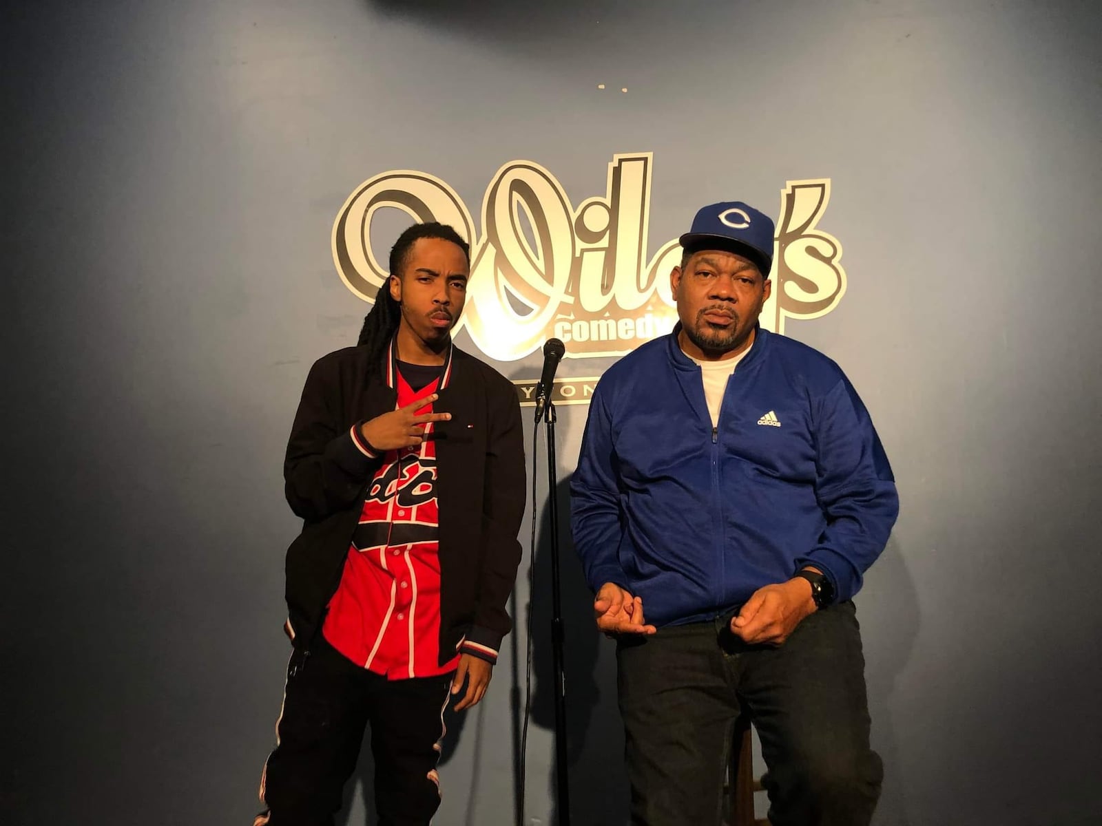 Jerrel Beamon, left, and Raymond Jackson at Wiley's Comedy Club. CONTRIBUTED