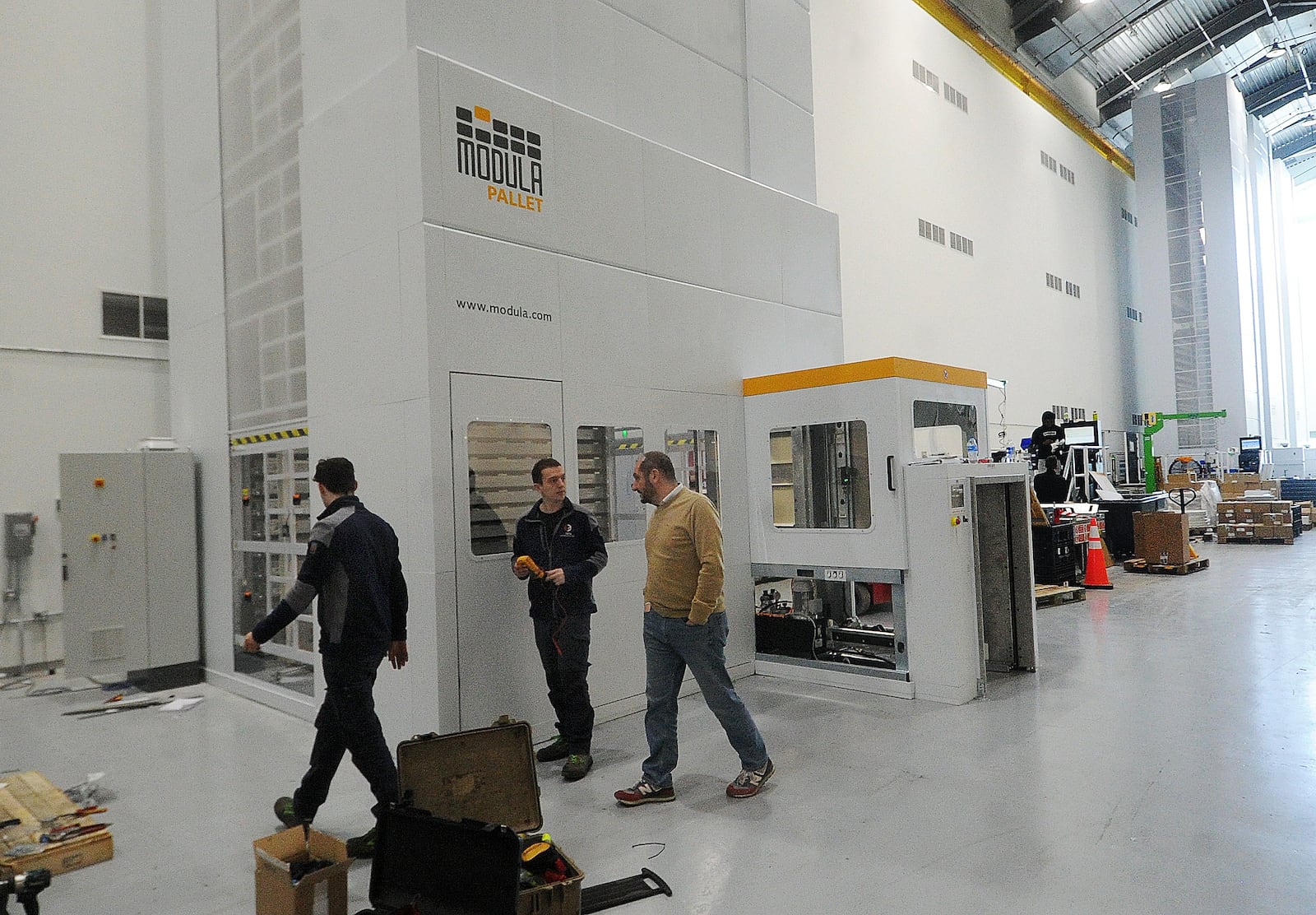 MODULA Inc. builds storage and management systems to reducing storage space and provide real-time visibility into inventory status, maintenance requirements and other key operational parameters. MARSHALL GORBY\STAFF