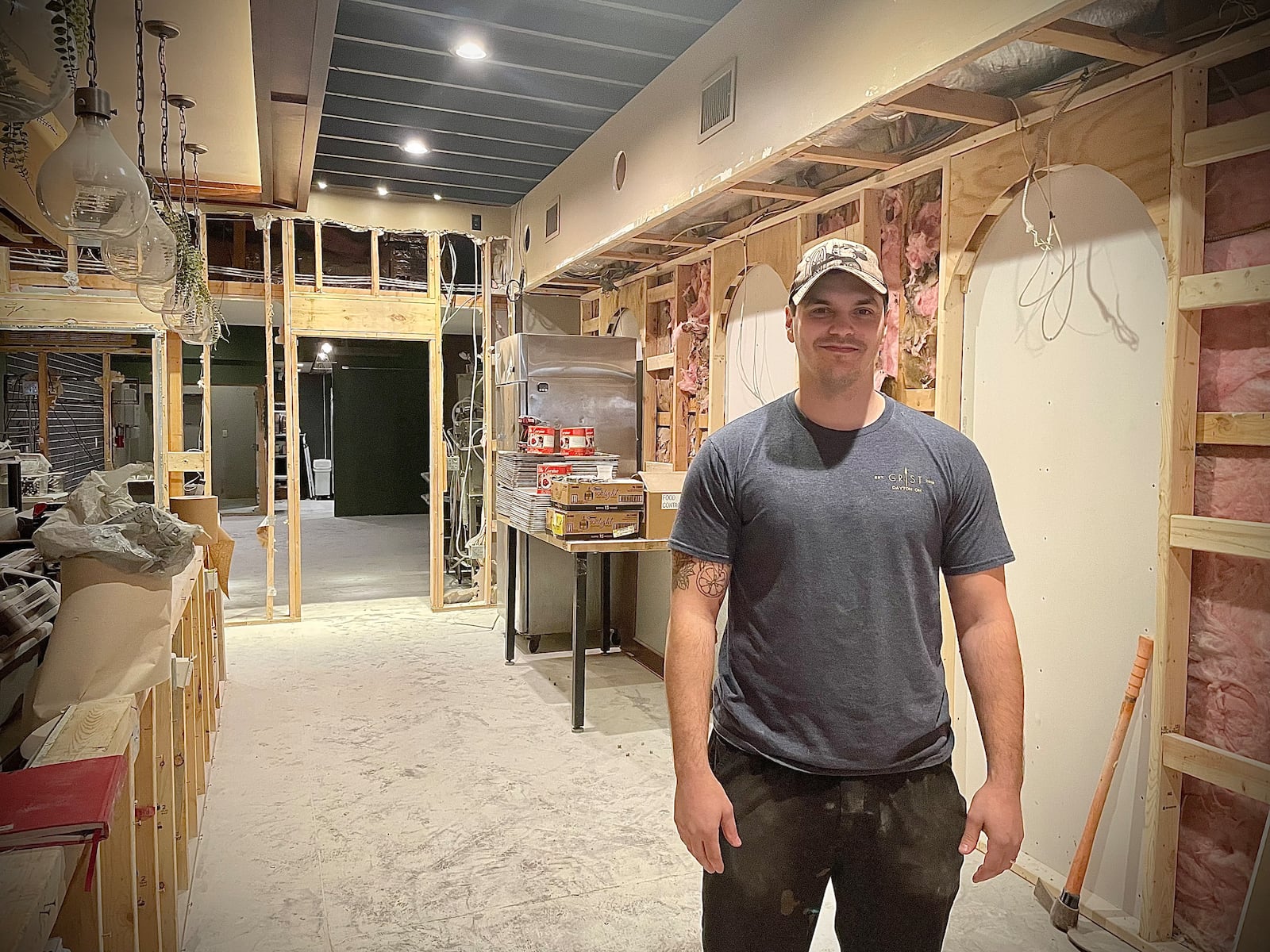 Resonant, expected to open in May, will be located at 524 E. Fifth St. in the former space of Roost Modern Italian. Pictured is Patrick Van Voorhis, who owns the restaurant with his wife, Casey. NATALIE JONES/STAFF