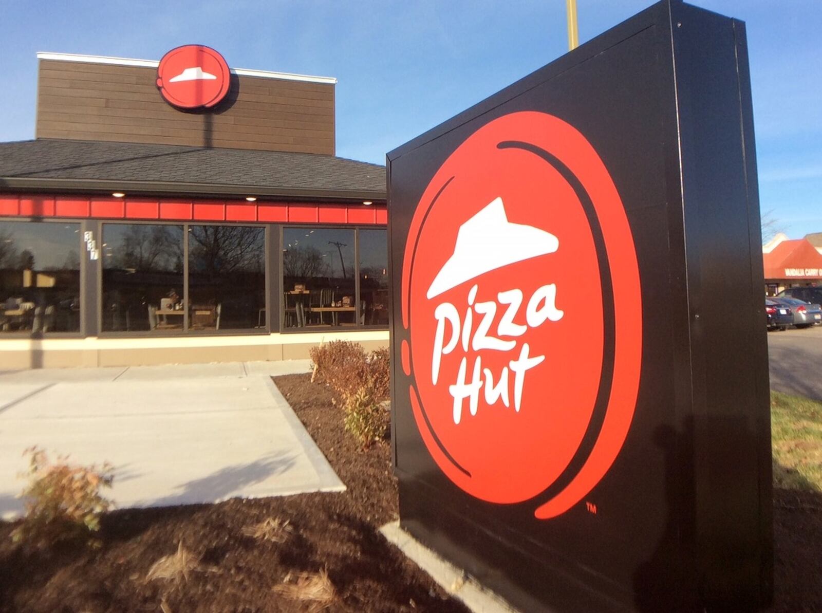 Fairborn is getting a drive-thru, carry-out only Pizza Hut. This Pizza Hut in Vandalia reopened in early December after a significant makeover a couple years ago. MARK FISHER/STAFF