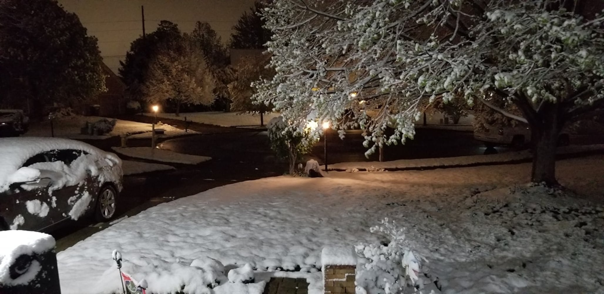 PHOTOS: Snowfall in April in the Miami Valley