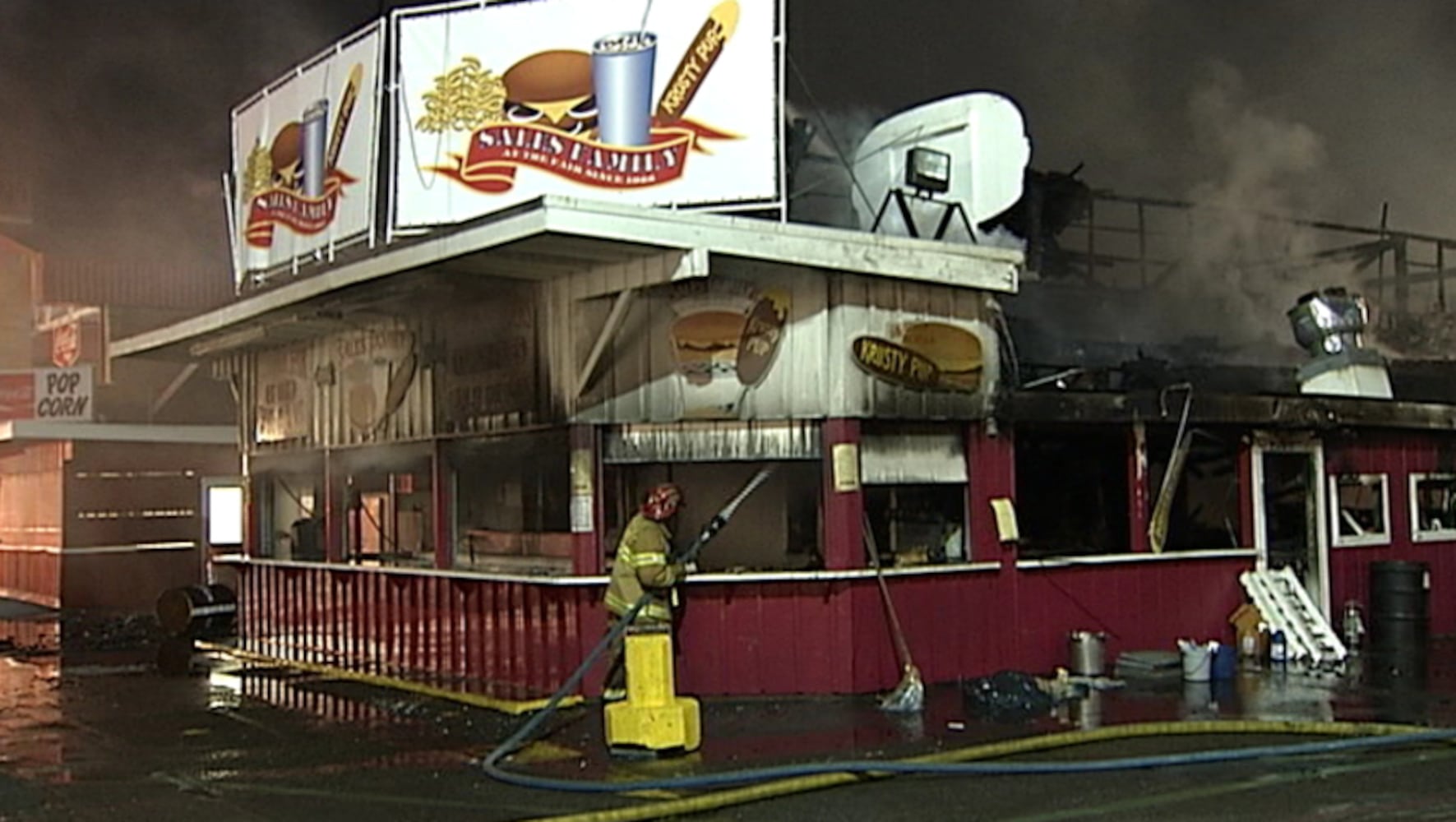 Fire at Washington State Fair Evergreen Hall