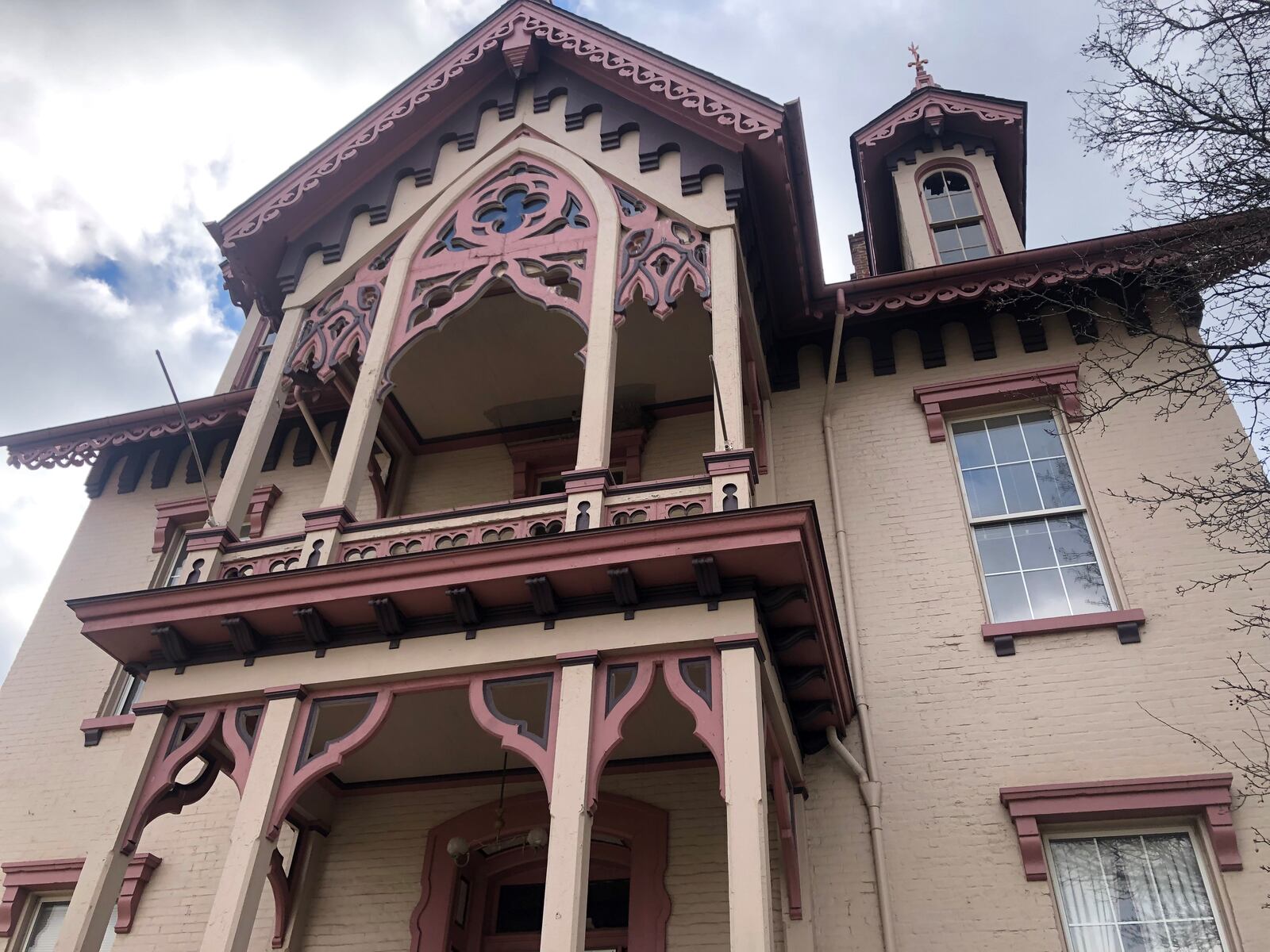 One of the buildings that are part of a former nursing home facility at 20 Livingston Ave. in East Dayton. Some neighbors oppose its planned use as a drug treatment center. CORNELIUS FROLIK / STAFF