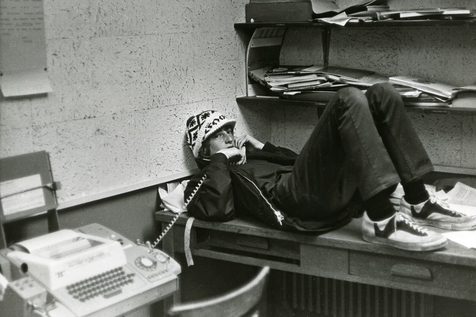 This image provided by Lakeside High School shows Bill Gates in his senior year at Lakeside High School in Seattle in 1973. (Lakeside High School via AP)