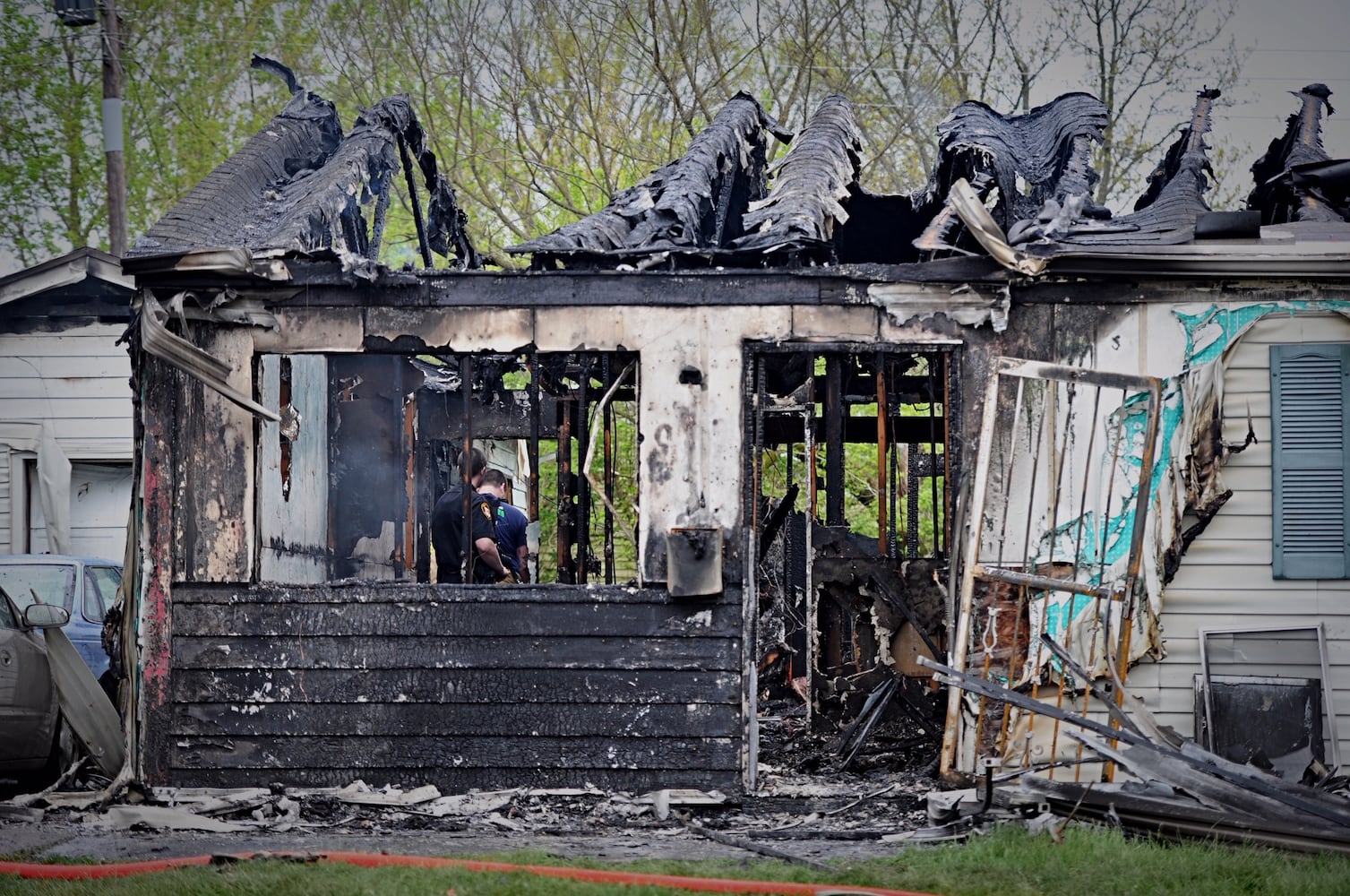 PHOTOS: Home burns in Jefferson Twp.