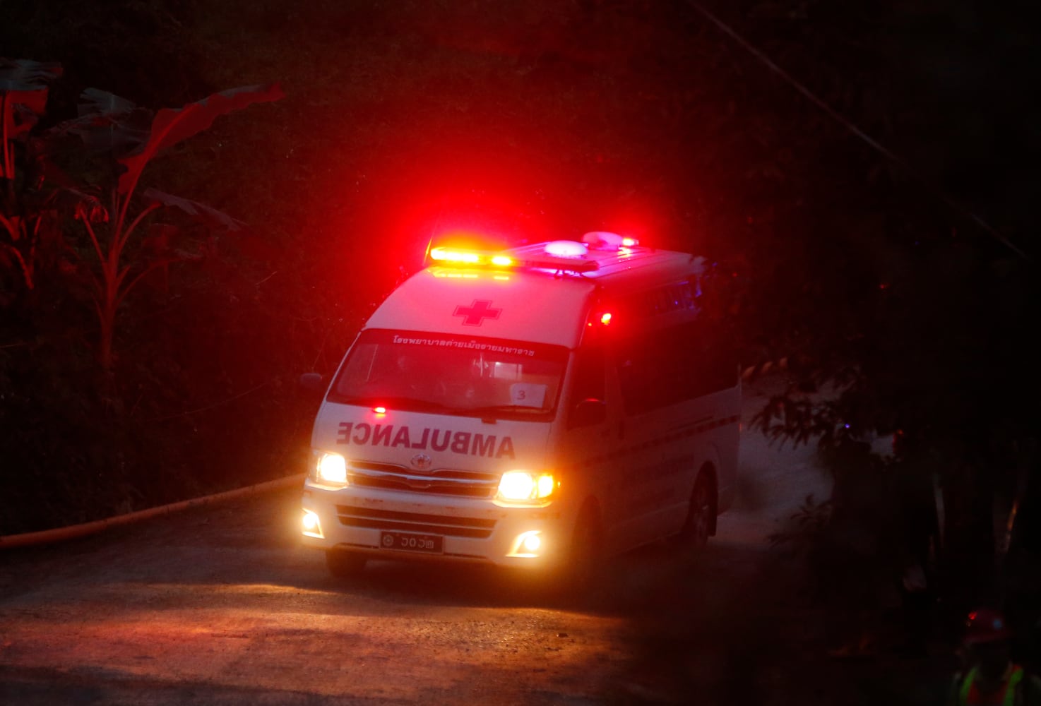 Photos: Rescuers work to free soccer team, coach trapped in Thai cave