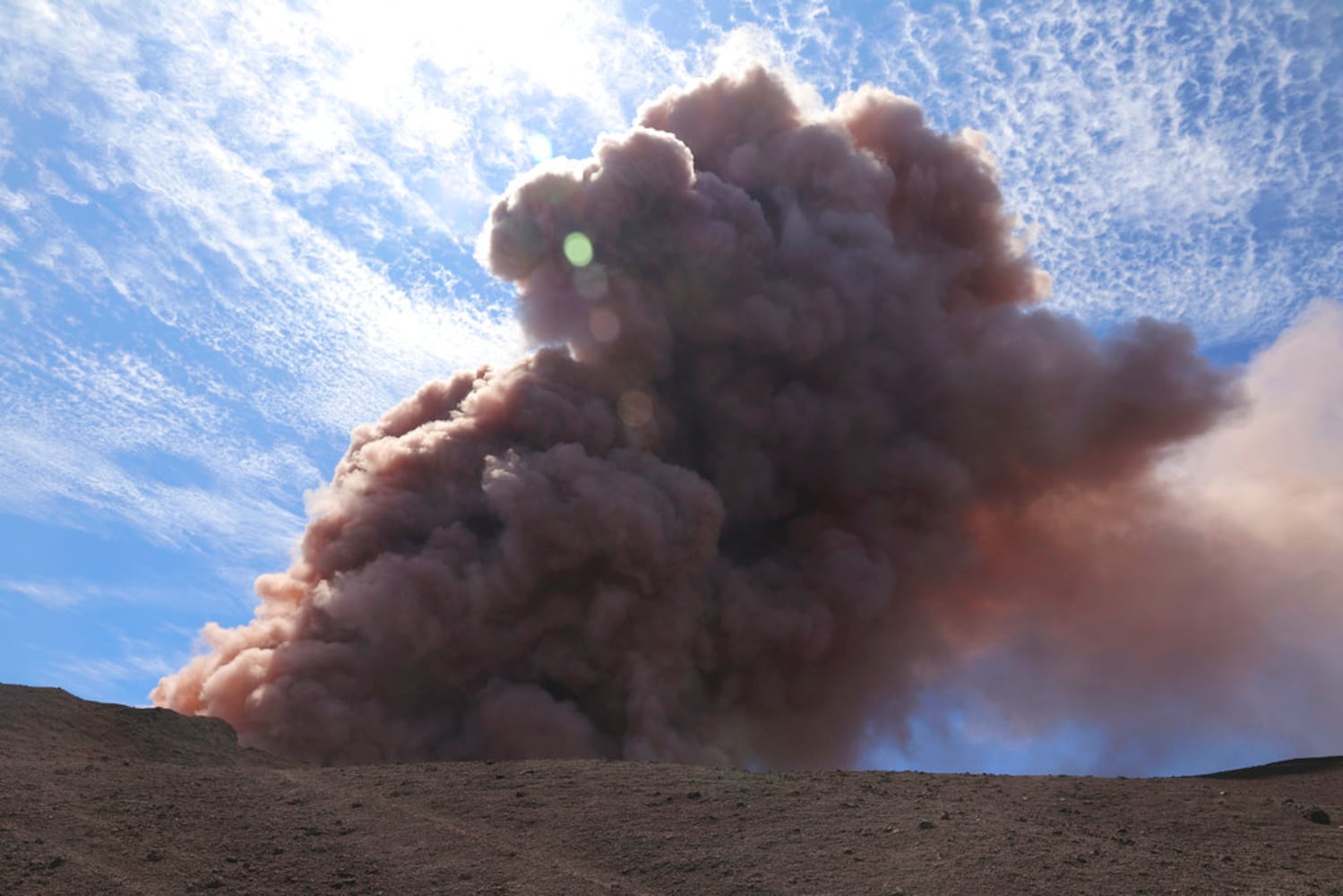 Photos: Hawaii volcano erupts