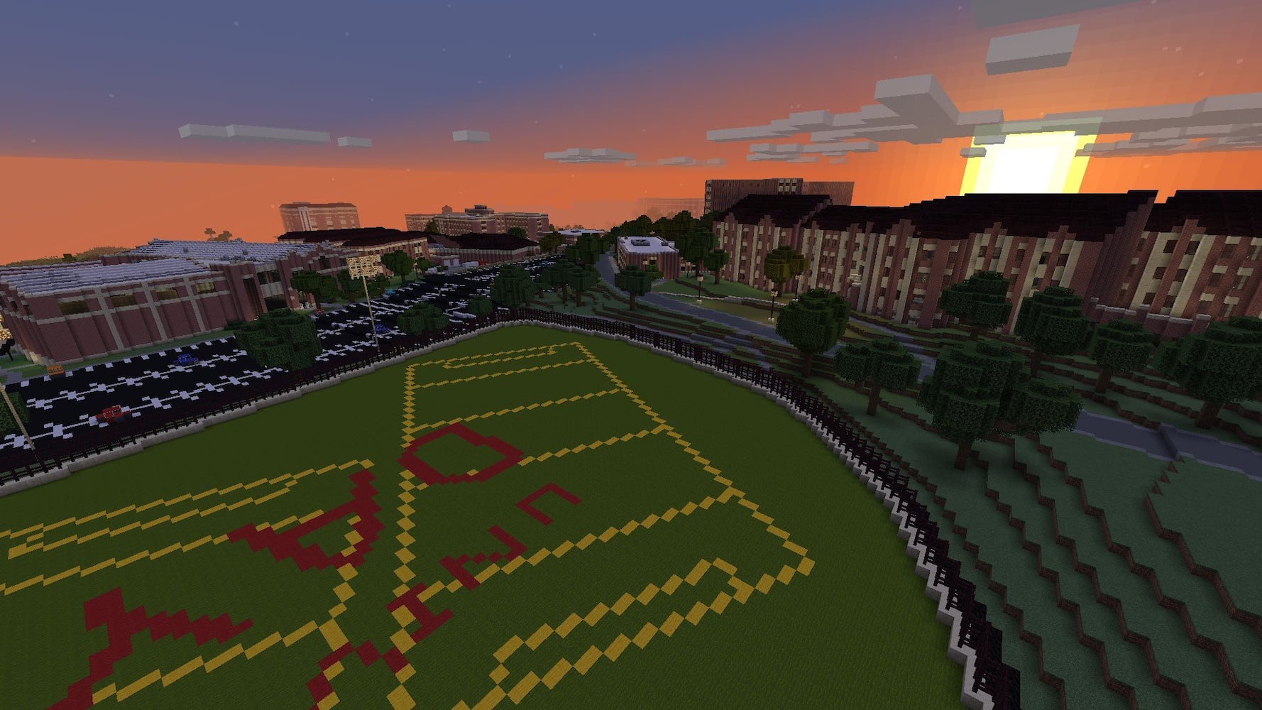 PHOTOS: Take a tour of the University of Dayton campus in Minecraft