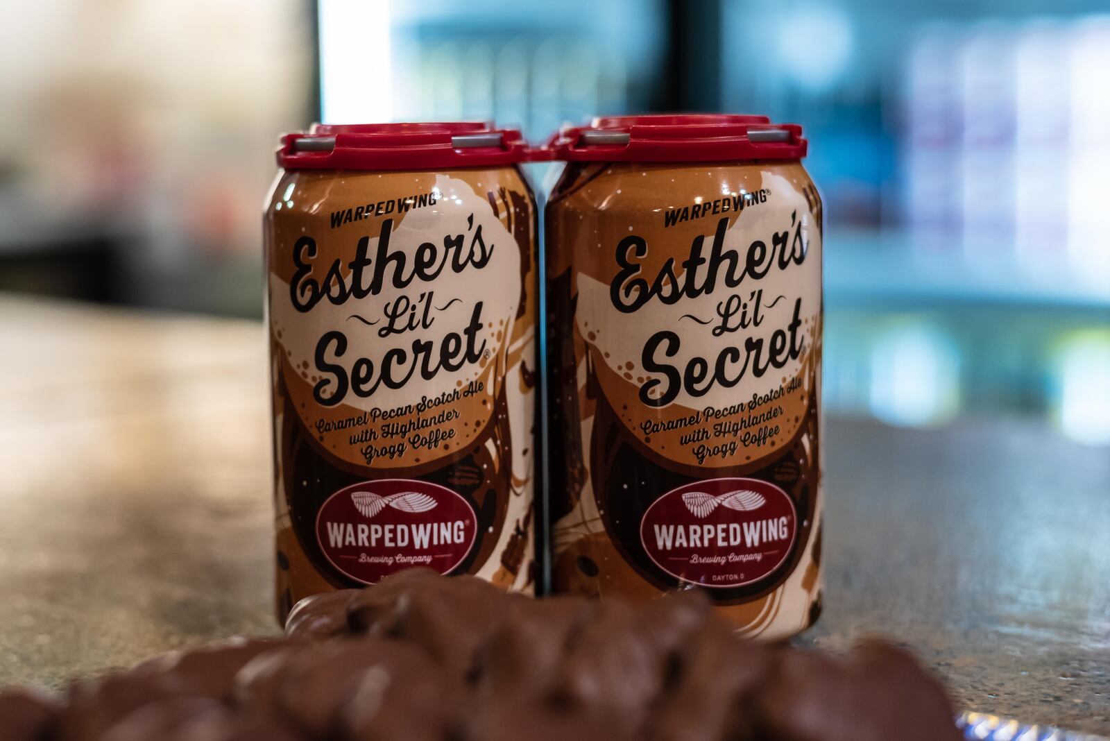 The secret is out! Warped Wing Brewing Company hosted their 9th annual Esther's Li'l Secret Launch Party & Reveal at the brewery's downtown Dayton taproom on Thursday, Nov. 3, 2022. Esther's Li'l Secret is the annual holiday collaboration between Warped Wing and Esther Price Fine Chocolates. This year’s beer is a Caramel Pecan Scotch Ale with Boston Stoker’s Highlander Grogg Coffee. A barrel aged version is also available. Did we spot you there? TOM GILLIAM/CONTRIBUTING PHOTOGRAPHER