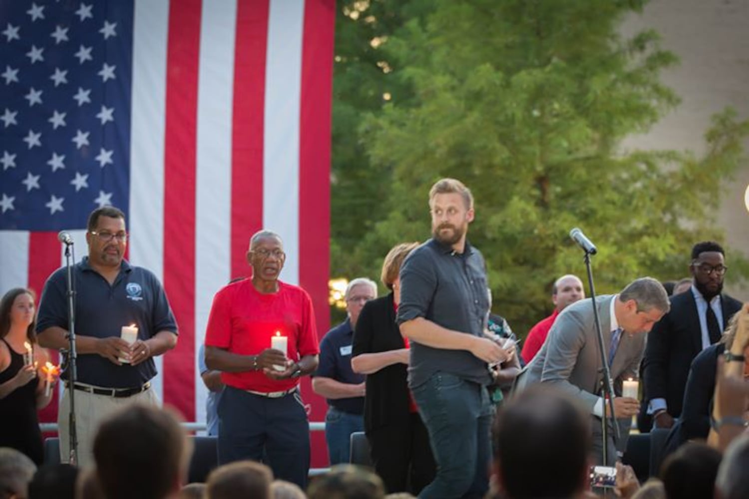 PHOTOS: Prayer vigil held for victims of Oregon District shooting