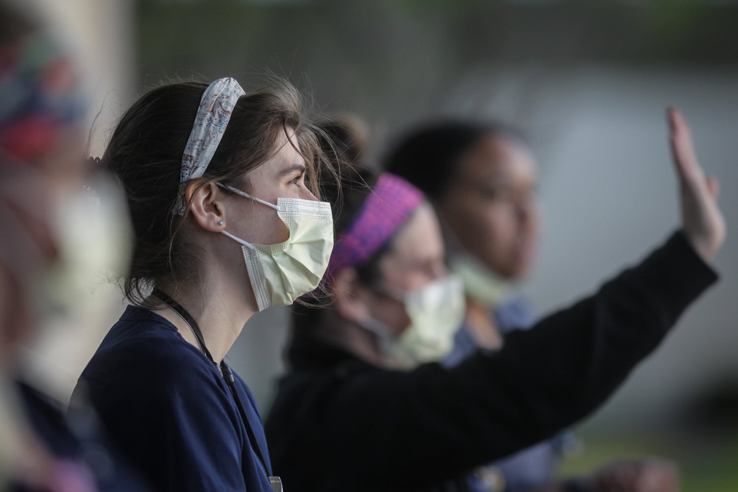 PHOTOS: First responders honor health care workers at Miami Valley