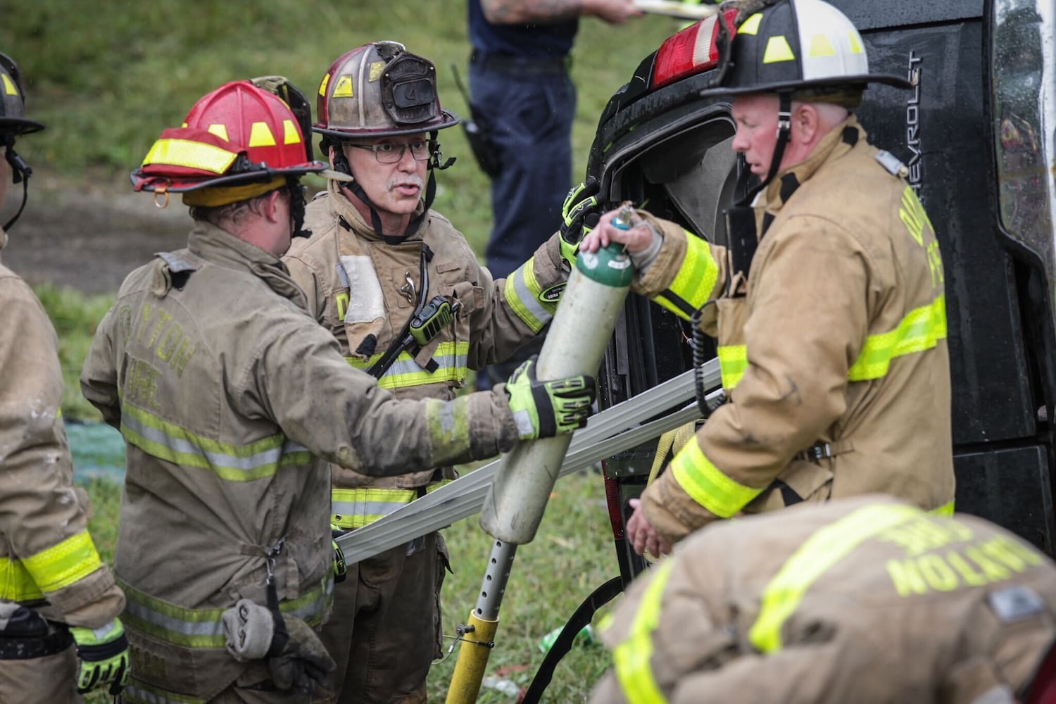 PHOTOS: Rollover crash on U.S. 35