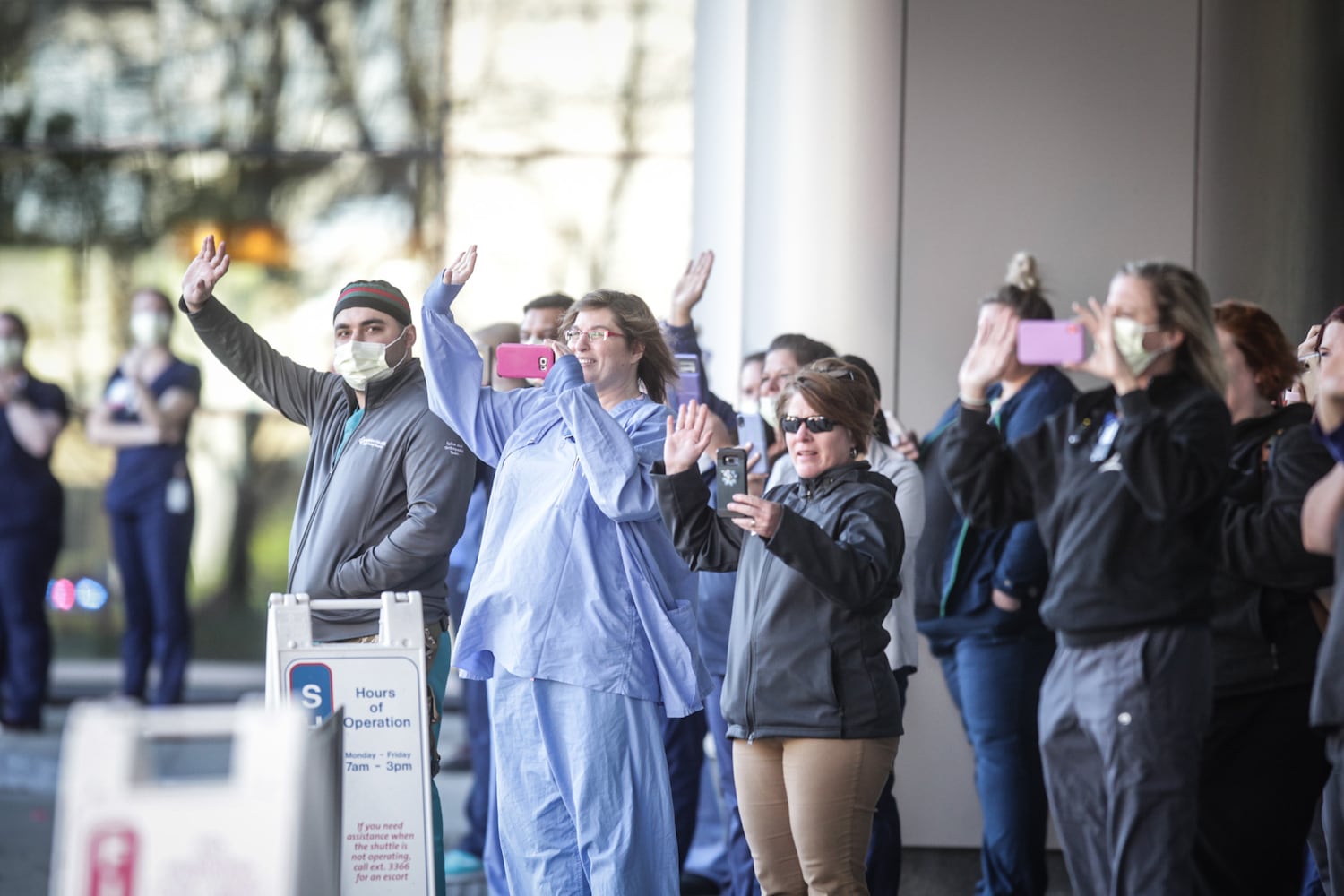 PHOTOS: First responders honor health care workers at Miami Valley