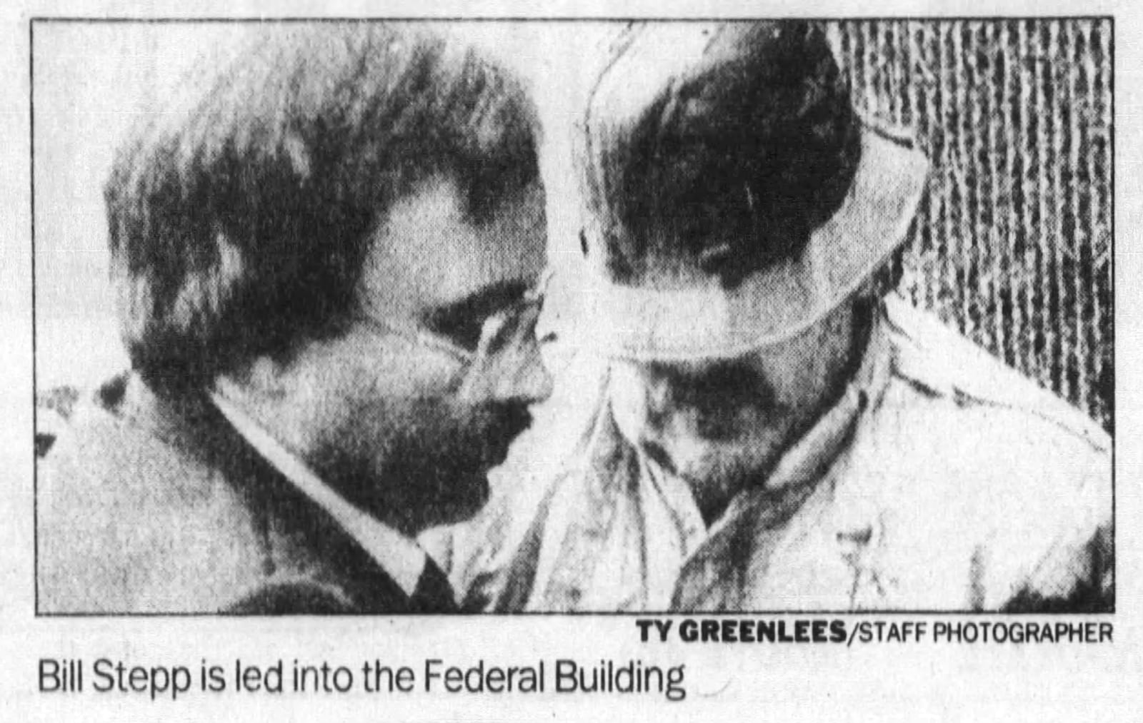 Bill Stepp outside a federal court building. DAYTON DAILY NEWS ARCHIVES