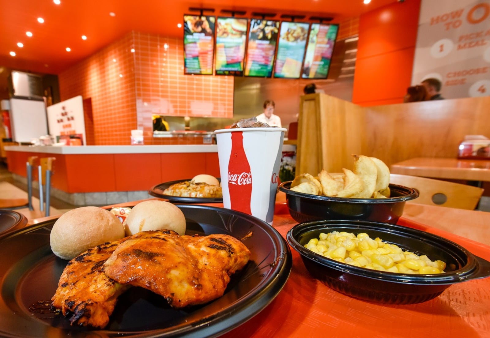 2016 File photo of the Deg's Flame Grilled Chicken  at Liberty Center in Liberty Township. NICK GRAHAM/STAFF