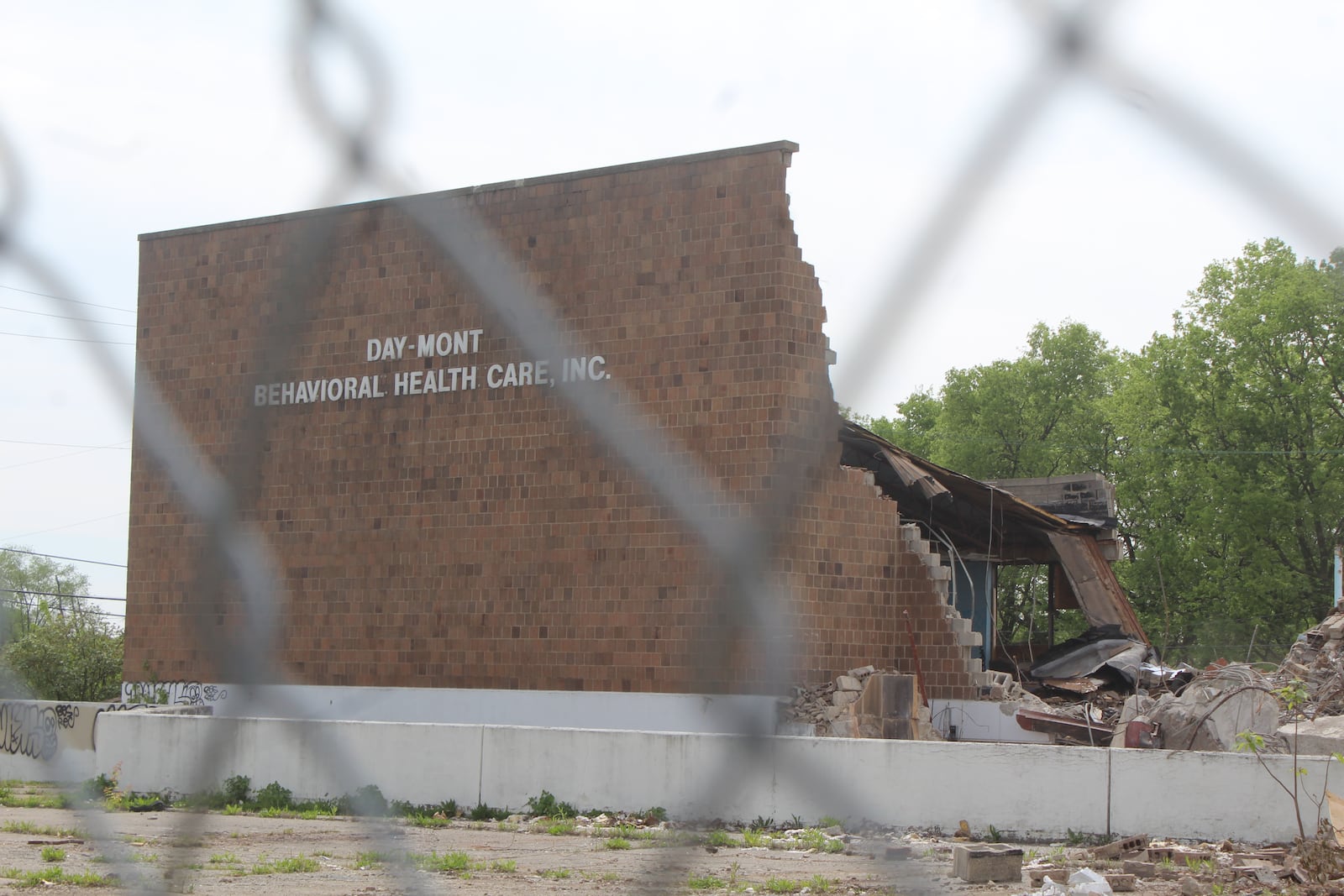 The Day-Mont Behavioral Health Care building on Germantown Street in West Dayton is being torn down to make way for a new $15.5 million housing project called Germantown Crossing. CORNELIUS FROLIK / STAFF