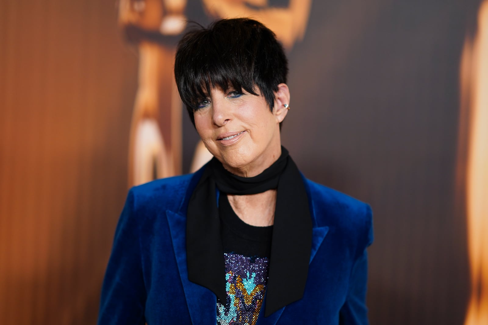 Diane Warren arrives at the Oscars Nominees Dinner on Tuesday, Feb. 25, 2025, at the Academy Museum of Motion Pictures in Los Angeles. (Photo by Jordan Strauss/Invision/AP)