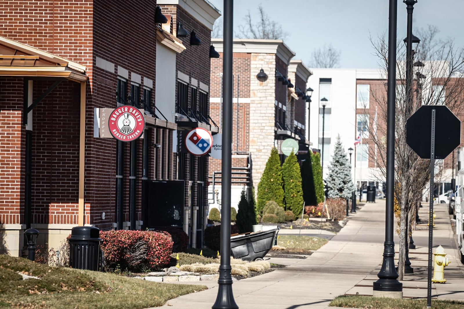 Centerville is proposing to create a 32-acre outdoor drinking area located at the Cornerstone of Centerville development at the intersection of Feedwire Road and Wilmington Pike. JIM NOELKER/STAFF