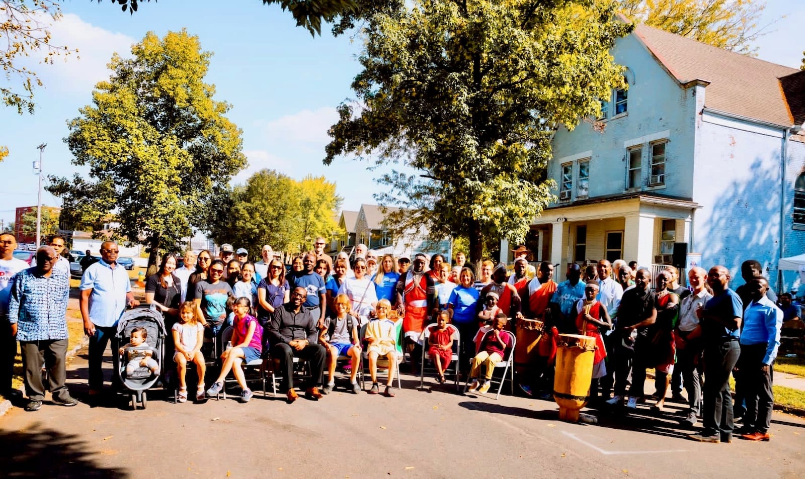 An event. hosted at the House (upper right)  was called "Day to be Thankful".