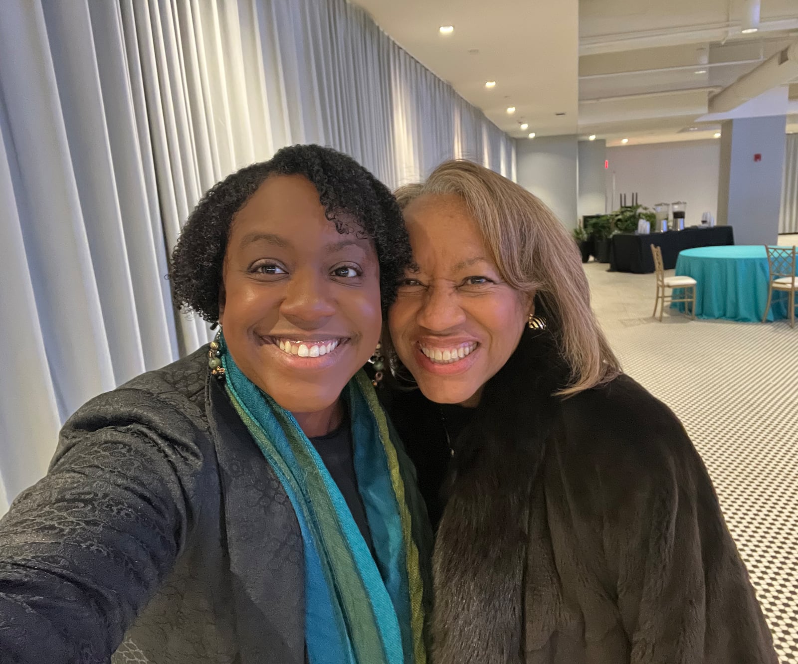 Cardona-Jones' (L) life long inspiration has been her own mother - Helen Jones-Kelley, the former director of the Ohio Department of Job and Family Services, who taught her daughter to do what she can to support and serve her own community.