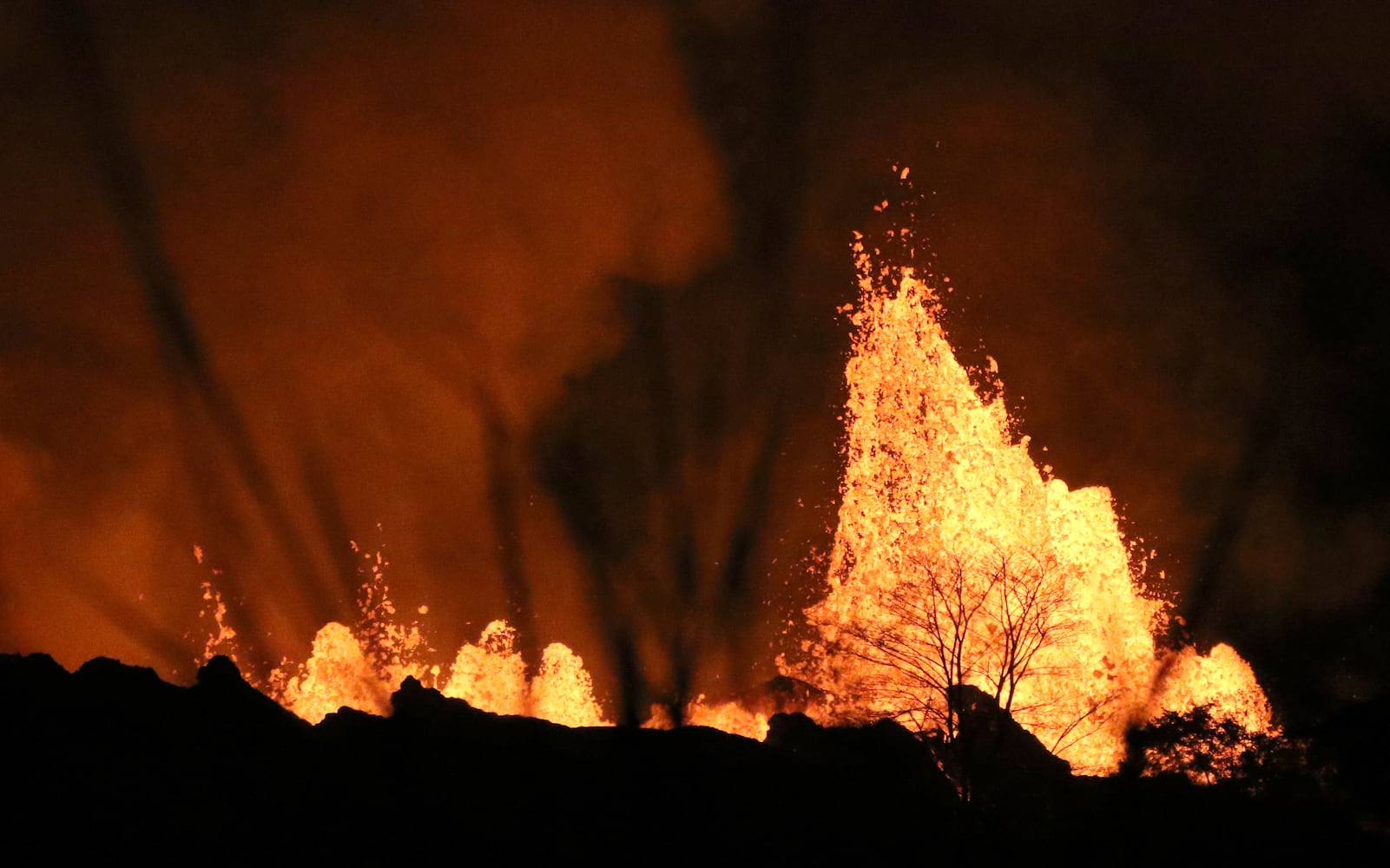 Photos: Hawaii volcano erupts