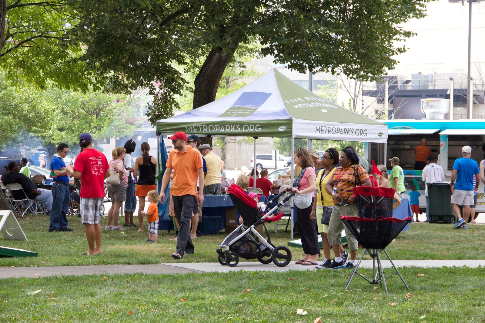 Party in the Park, an annual family celebration hosted by the Dayton Metro Library.