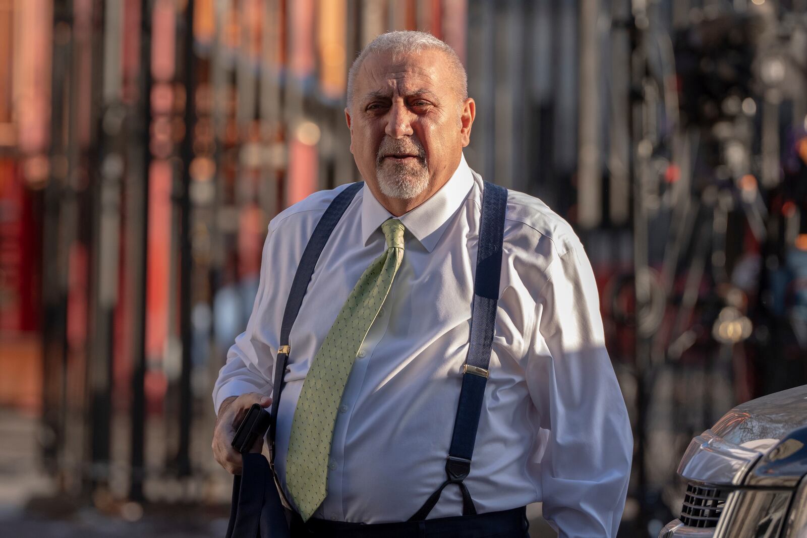 Fred Daibes, a New Jersey businessmen convicted of paying bribes to former U.S. Sen. Bob Menendez, arrives to federal court, Wednesday, Jan. 29, 2025, in New York. (AP Photo/Julia Demaree Nikhinson)