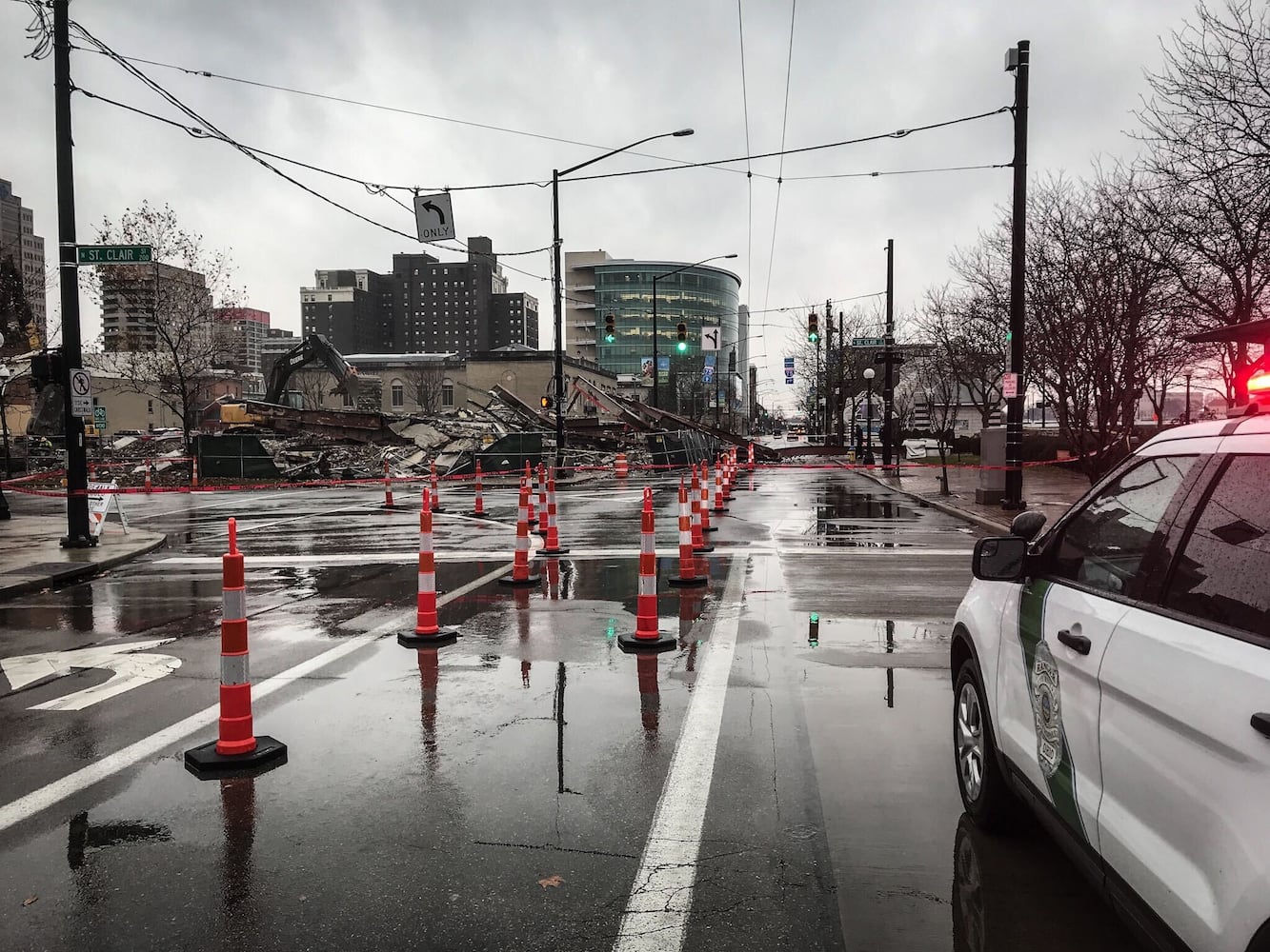 Collapse at new construction site