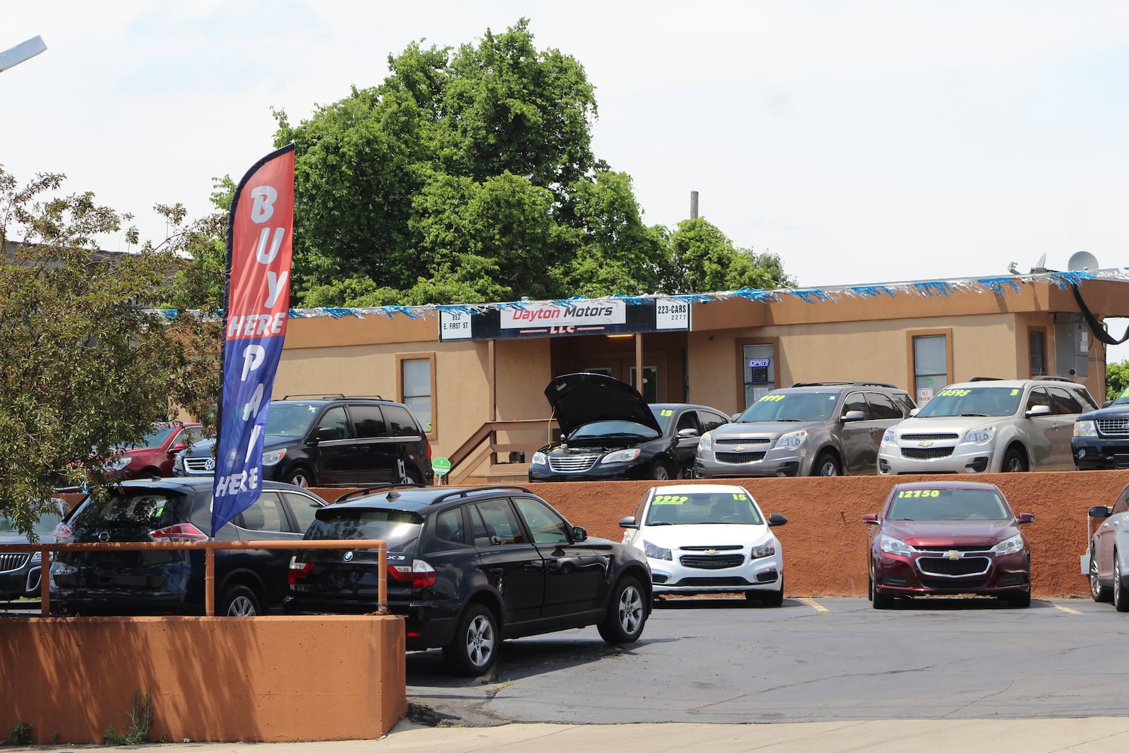 Cars for sale at Dayton Motors  on East First Street in Dayton. CORNELIUS FROLIK / STAFF