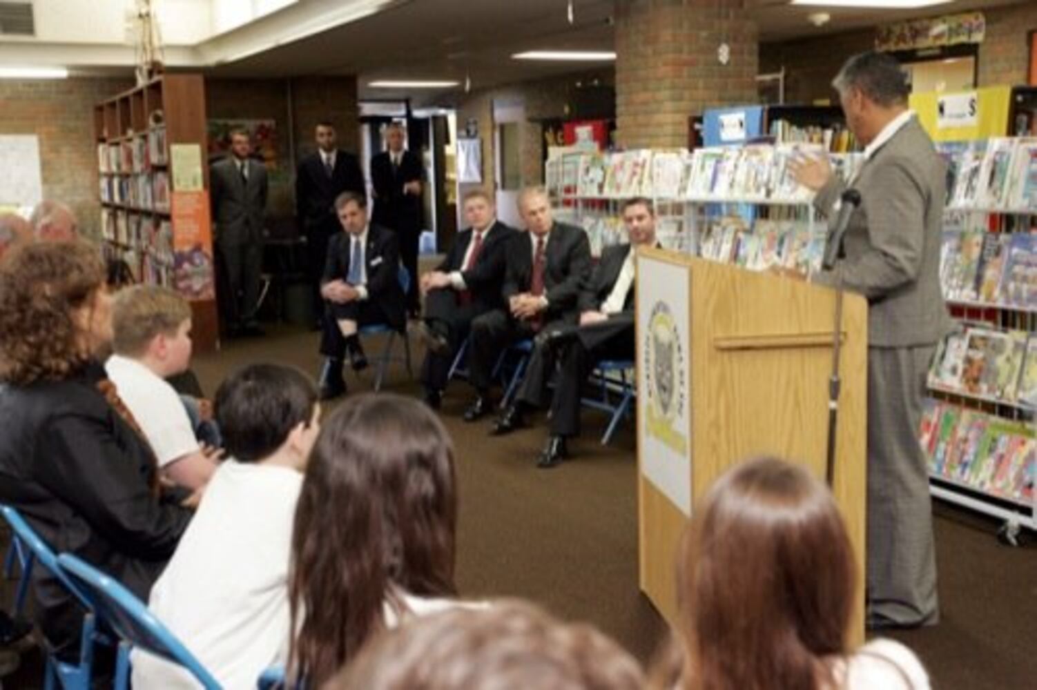 Strickland visits Xenia school