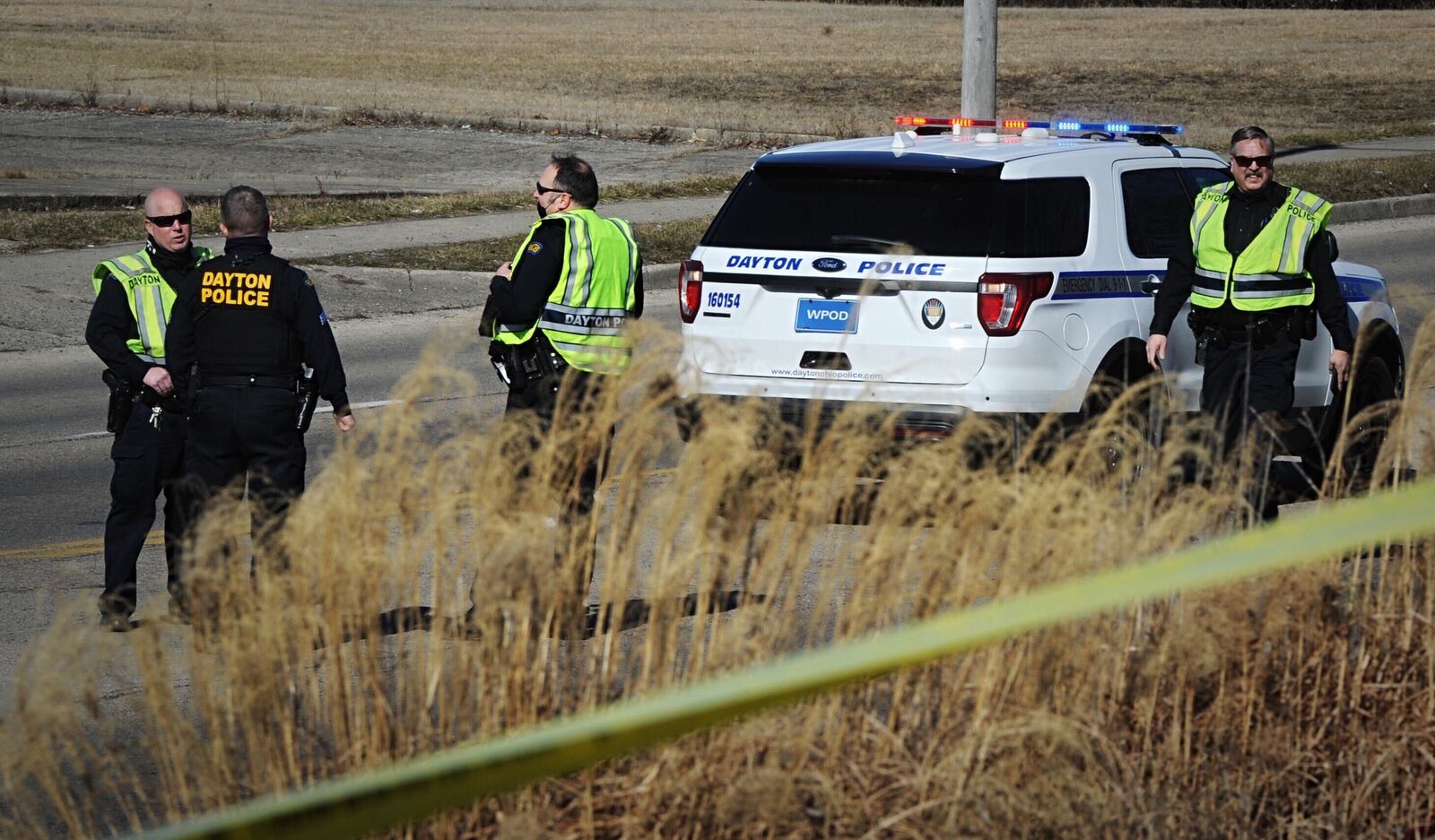 Police responded to a single-vehicle crash at North Gettysberg Avenue and Glenbrook Drive on Wednesday.