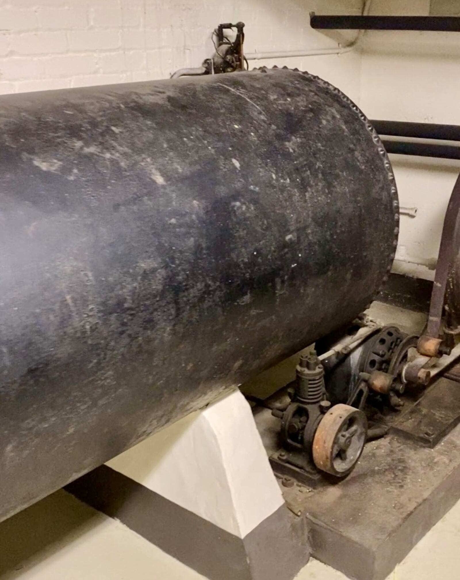 In the basement of Hawthorn Hill there is a water storage tank used to collect and recycle rainwater that  provided water to the entire house. Orville Wright liked rain water because it was mineral free and designed his own cistern system. GREG LYNCH / STAFF