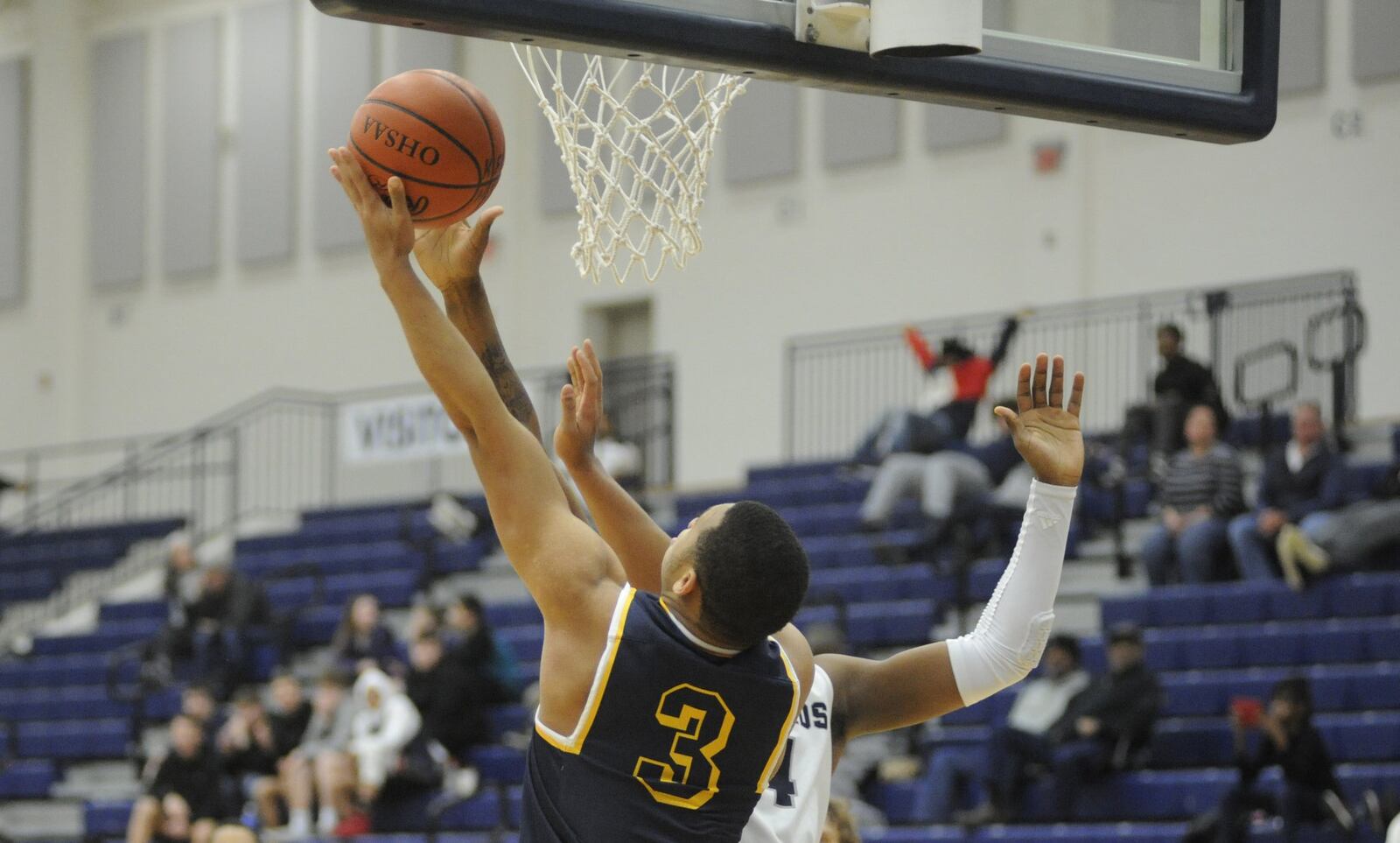 Springfield junior Jeff Tolliver hits a reverse layup. Springfield defeated host Fairmont 71-40 in a boys high school basketball game at Trent Arena on Tuesday, Feb. 12, 2019. MARC PENDLETON / STAFF