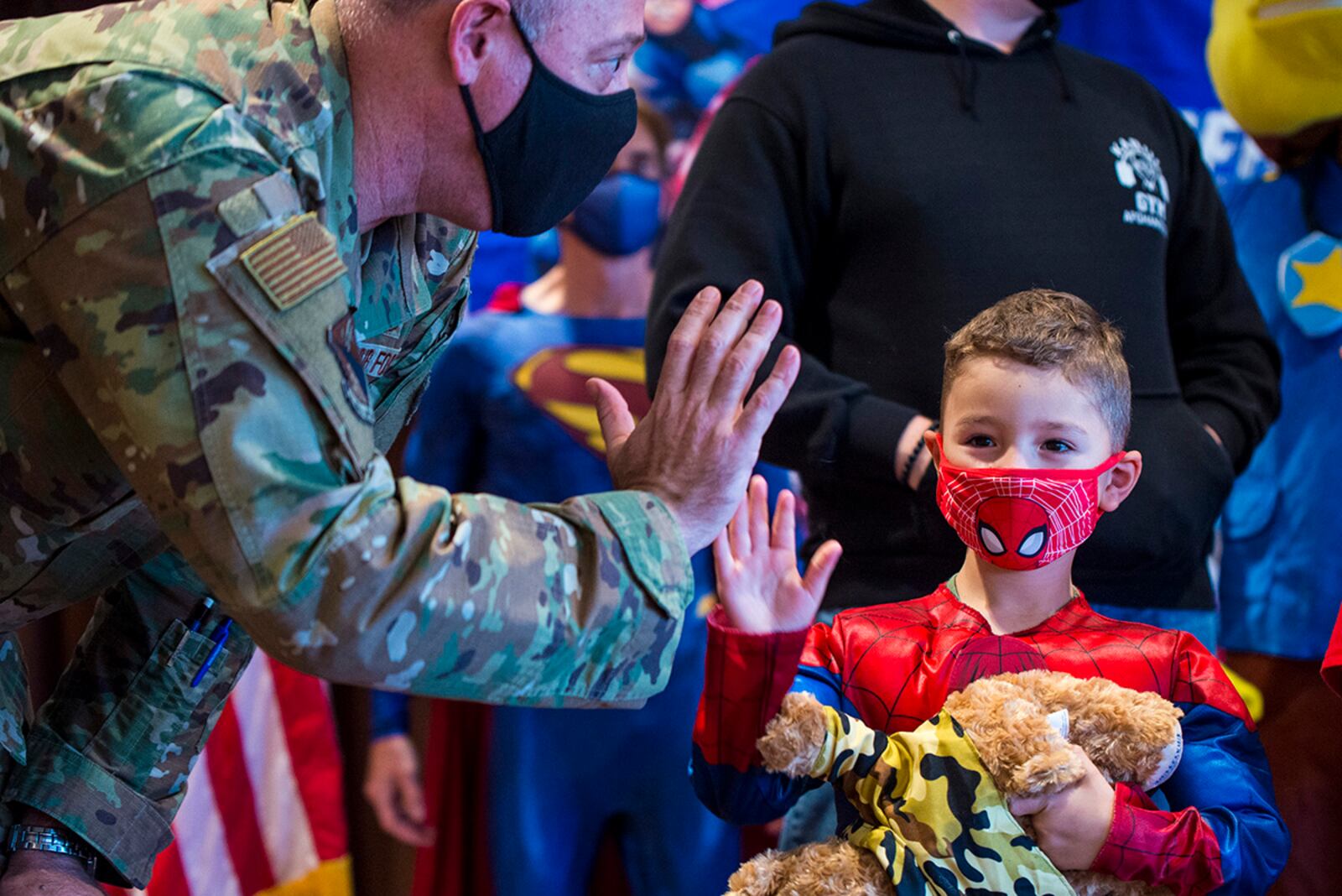 Wright-Patterson Air Force Base, Ohio celebrates the children of deployed parents during its "Little Heroes" event Nov. 5. The event was held as part of the base’s Military Family Appreciation Month activities. U.S. AIR FORCE PHOTO/JAIMA FOGG